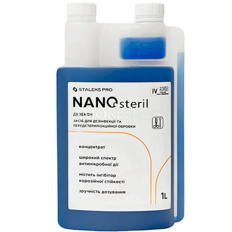 Дезінфекційний засіб (концентрат) NANOsteril Staleks Pro 1000 мл