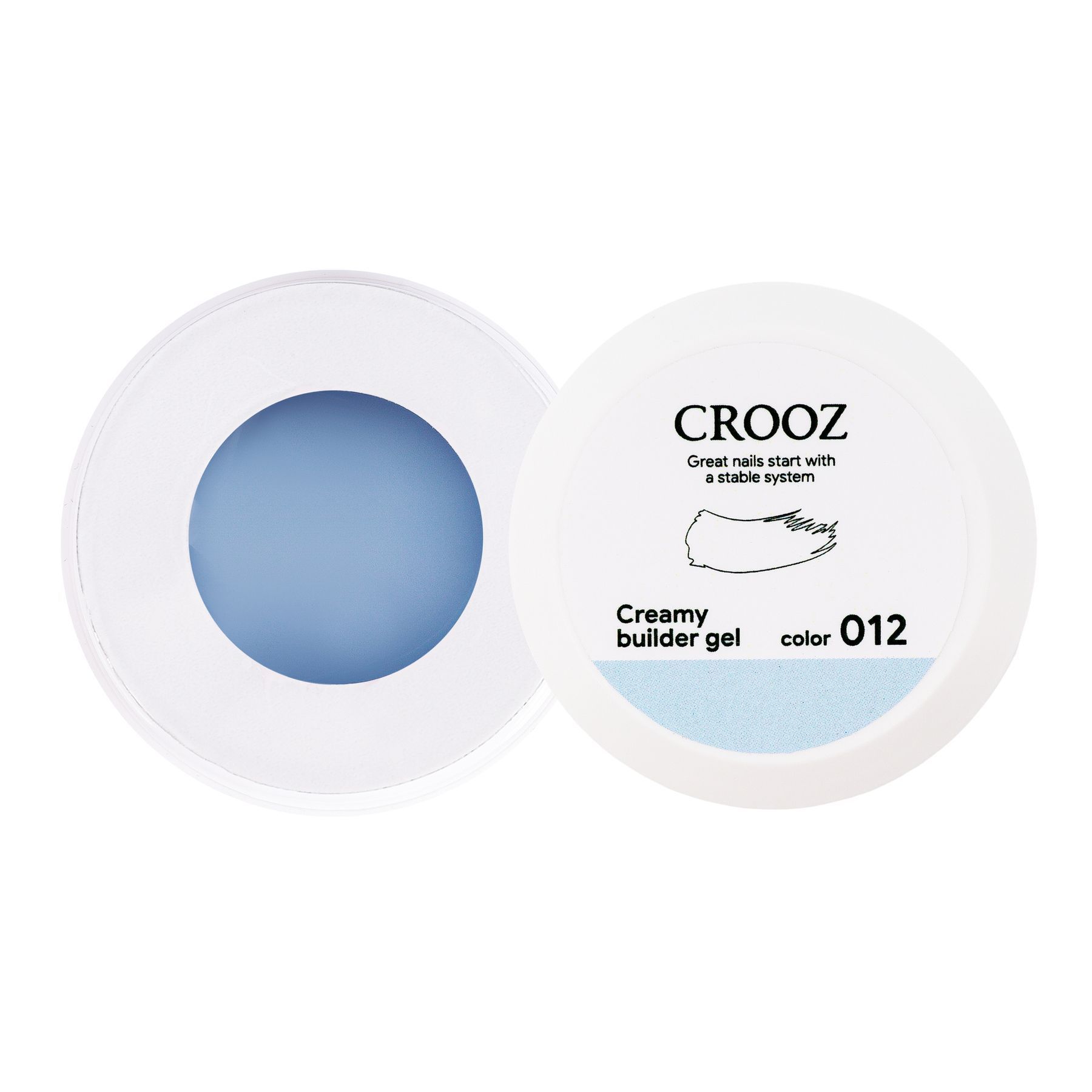 Crooz Гель для нарощування — Creamy Builder Gel 12, 30 мл