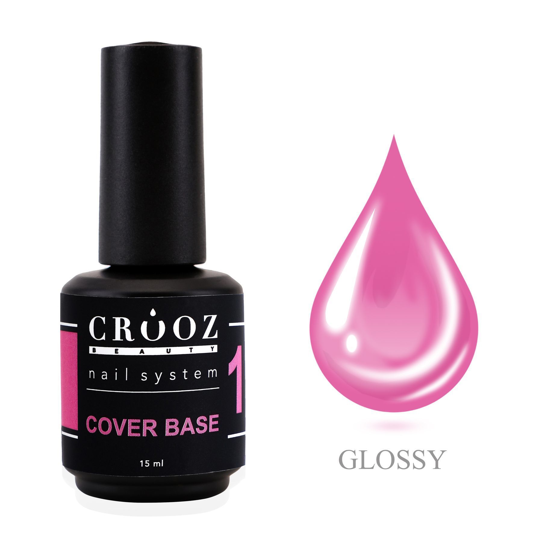 Crooz Base Cover №1 — рожева камуфлююча база, 15 мл