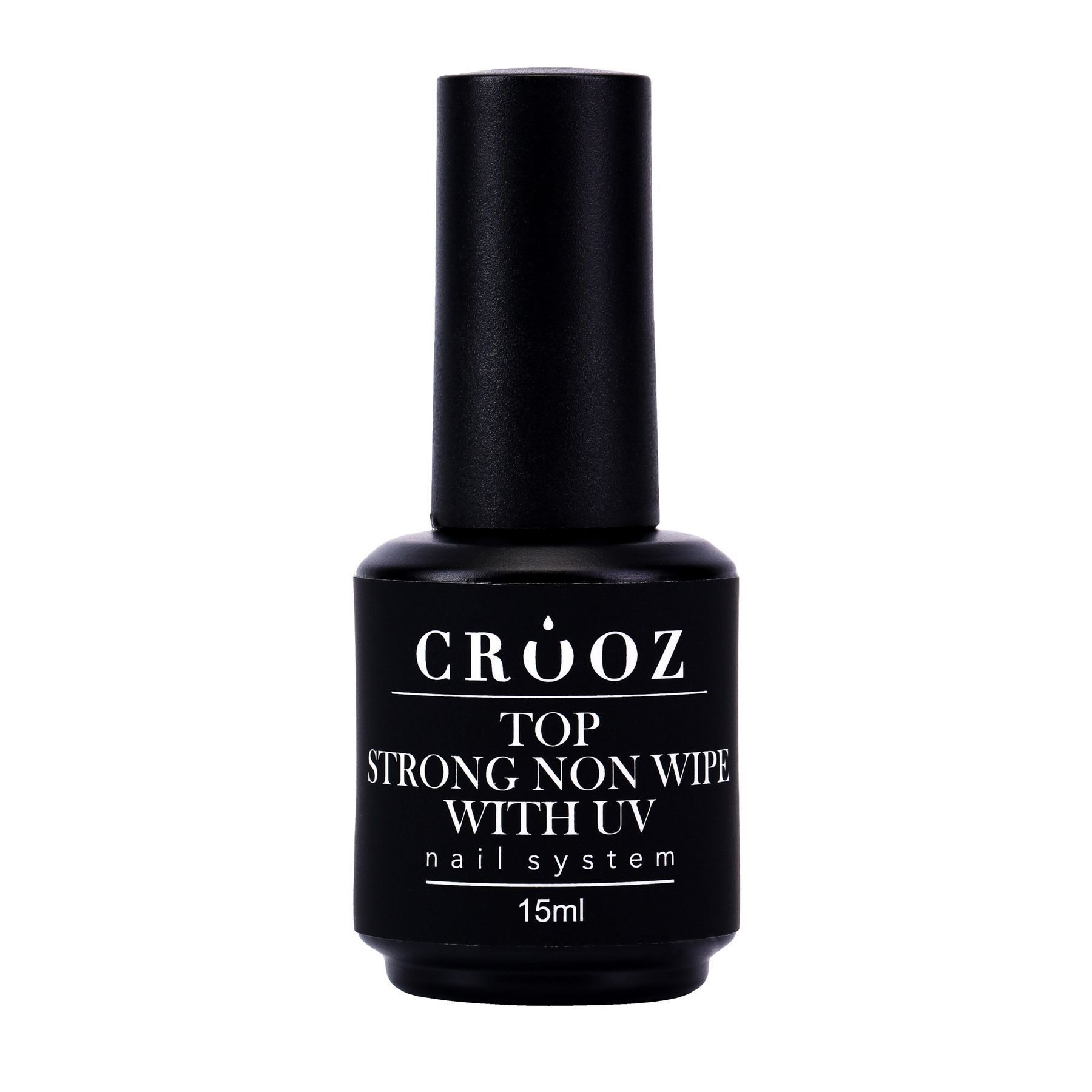 Crooz Top Strong No Wipe With UV — топ без липкого шару з УФ-фільтром, 15 мл