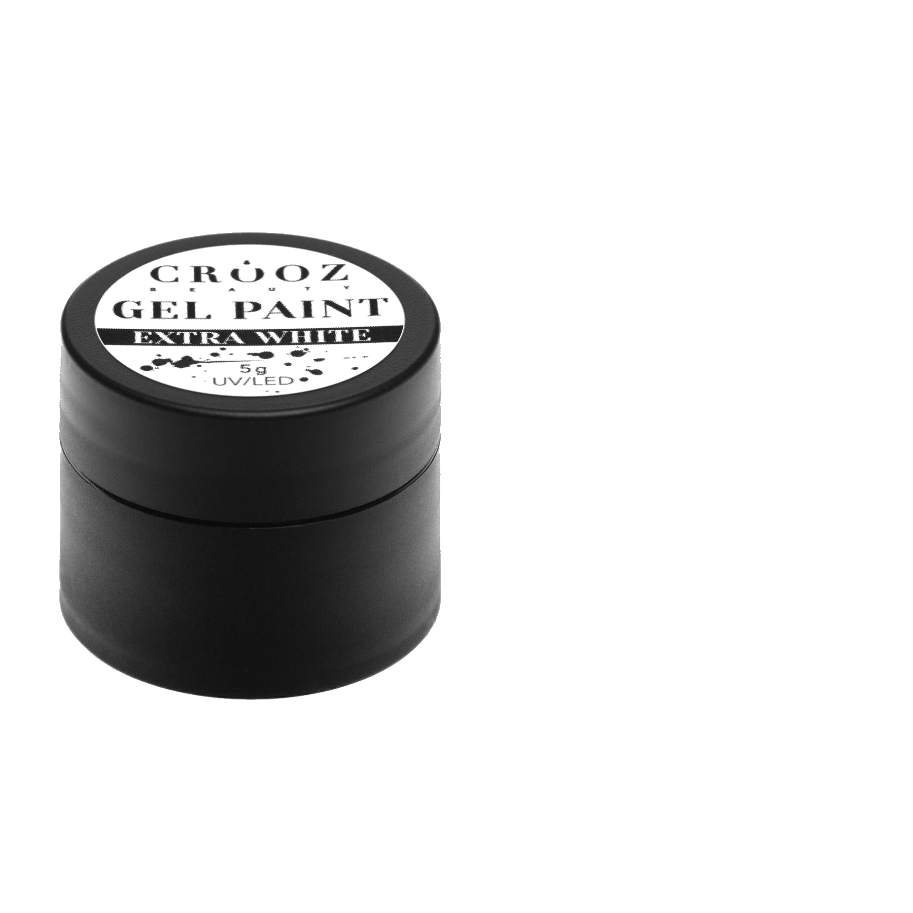 CROOZ GEL PAINT EXTRA WHITE — біла гель-фарба для дизайну нігтів