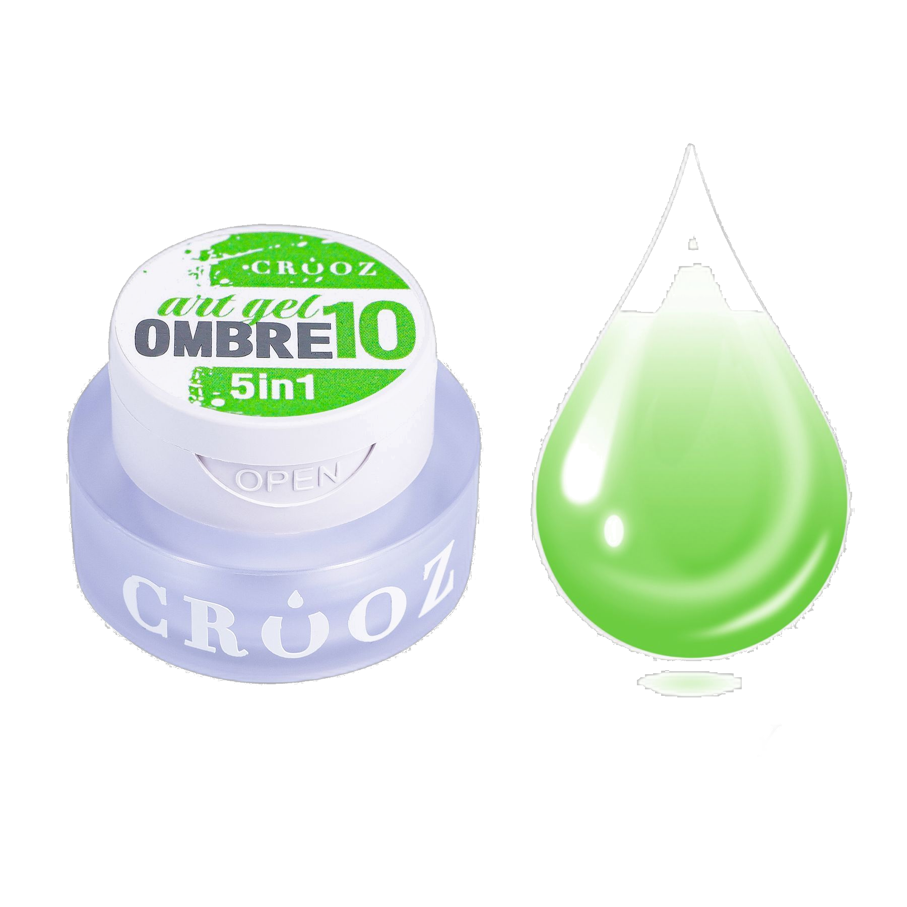 Crooz Art Gel Ombre №10 – гель-фарба 5 в 1 для омбре та градієнтів, 3 мл