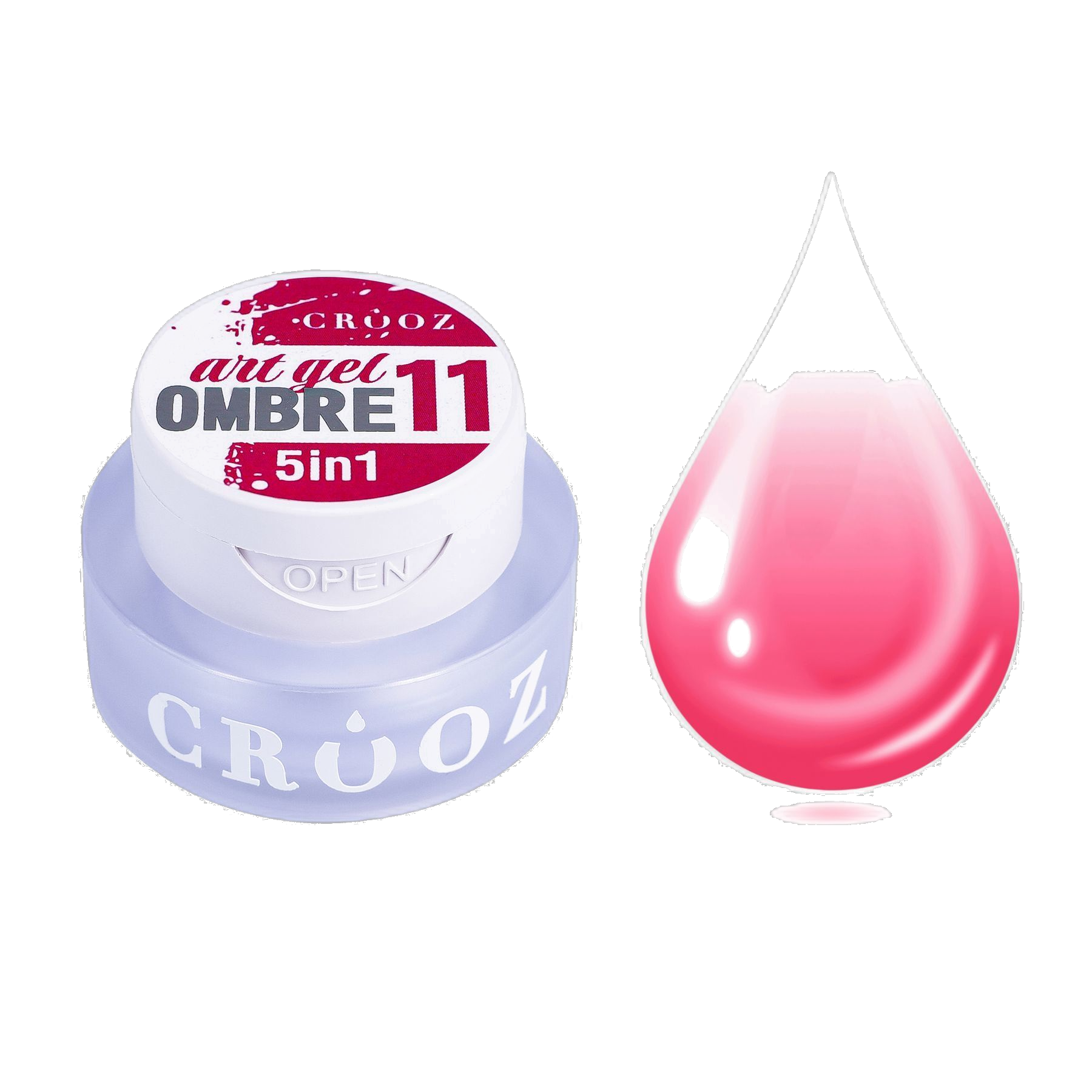 Crooz Art Gel Ombre №11 – гель-фарба 5 в 1 для омбре та градієнтів, 3 мл