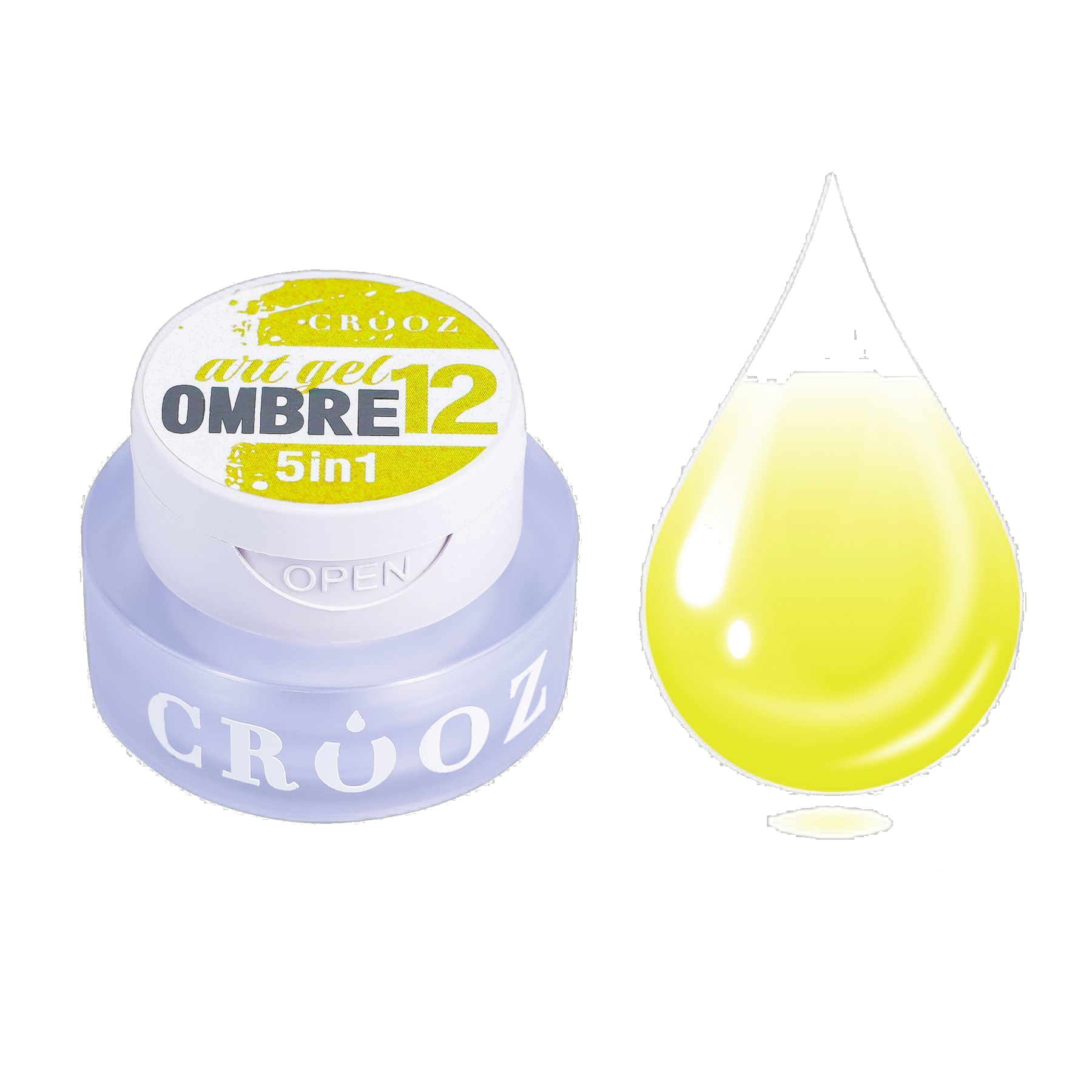 Crooz Art Gel Ombre №12 – гель-фарба 5 в 1 для омбре та градієнтів, 3 мл