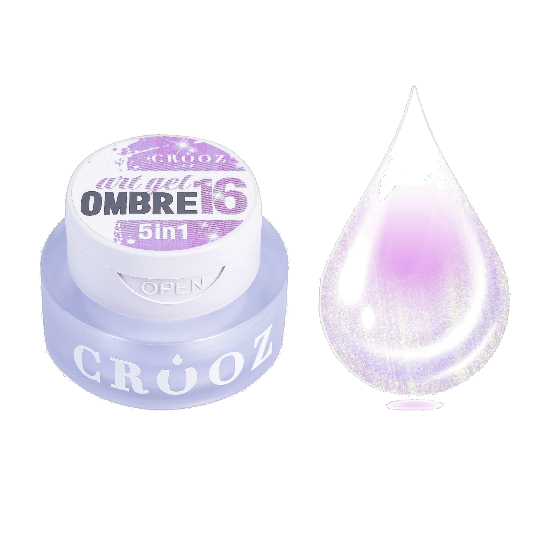 Crooz Art Gel Ombre №16 – гель-фарба 5 в 1 для омбре та градієнтів, 3 мл