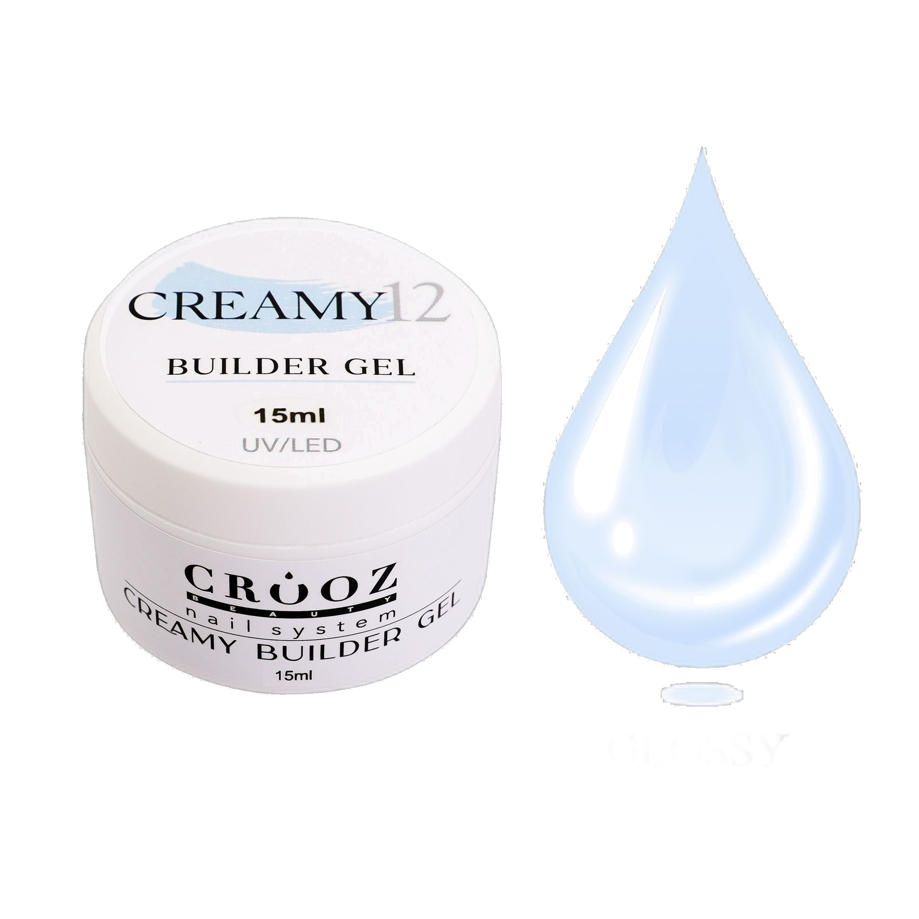 Crooz Гель для нарощування Creamy Builder Gel №12, 15 мл