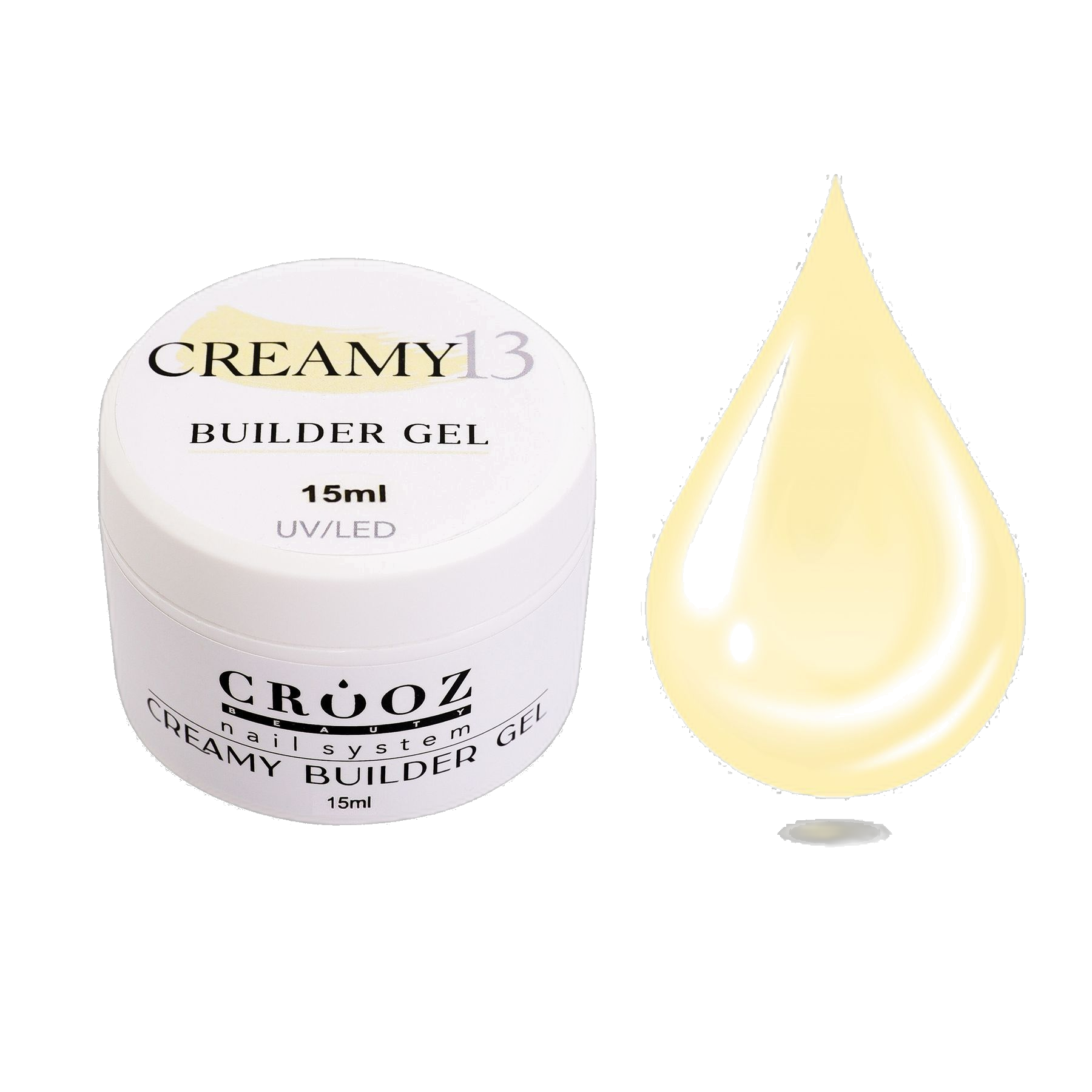 Купити гель для нарощування Crooz Creamy Builder Gel №13 (15 мл) — ціна, доставка по Україні