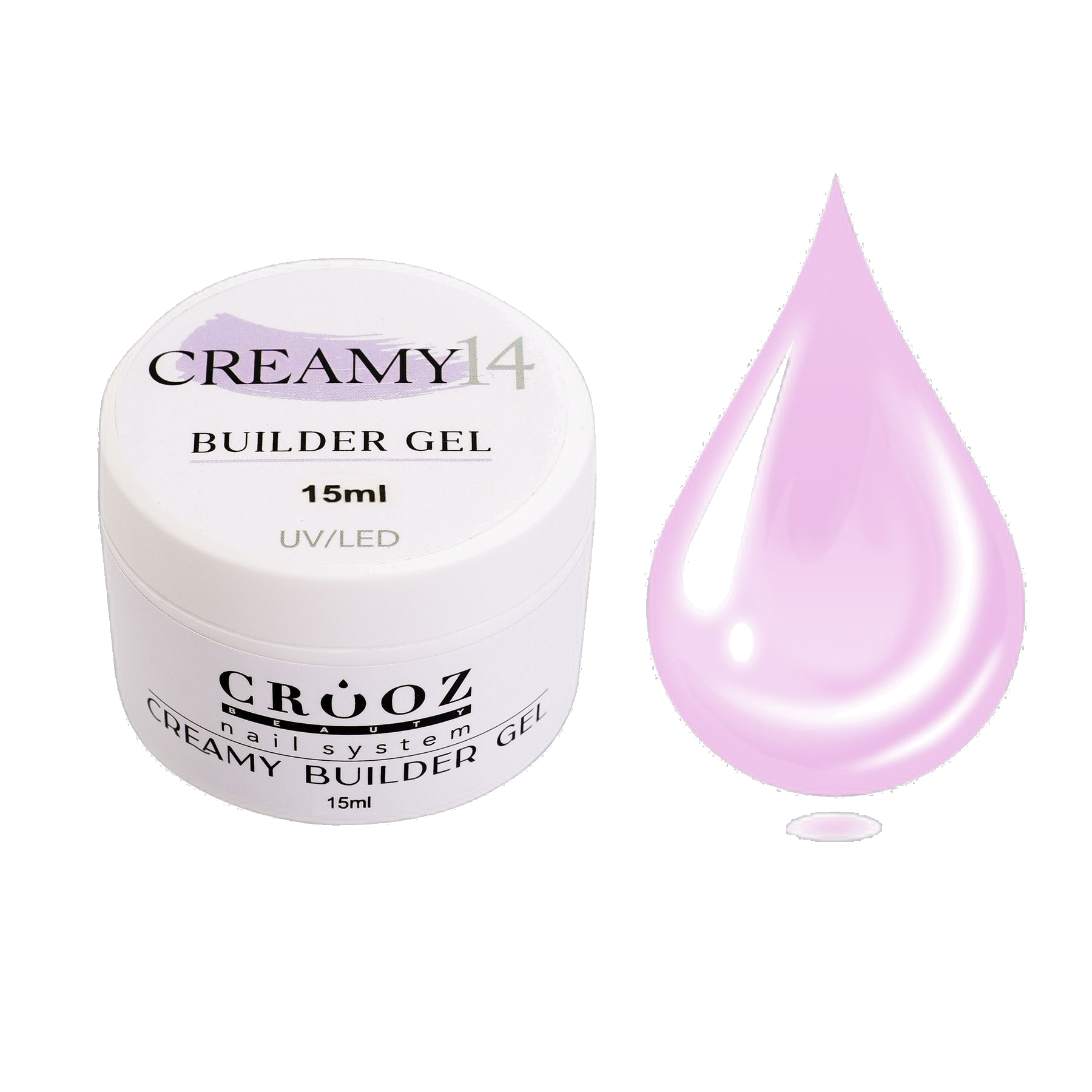 Crooz Гель для нарощування Creamy Builder gel 14 купити за 219 UAH грн — професійні матеріали в CROOZ 15 мл