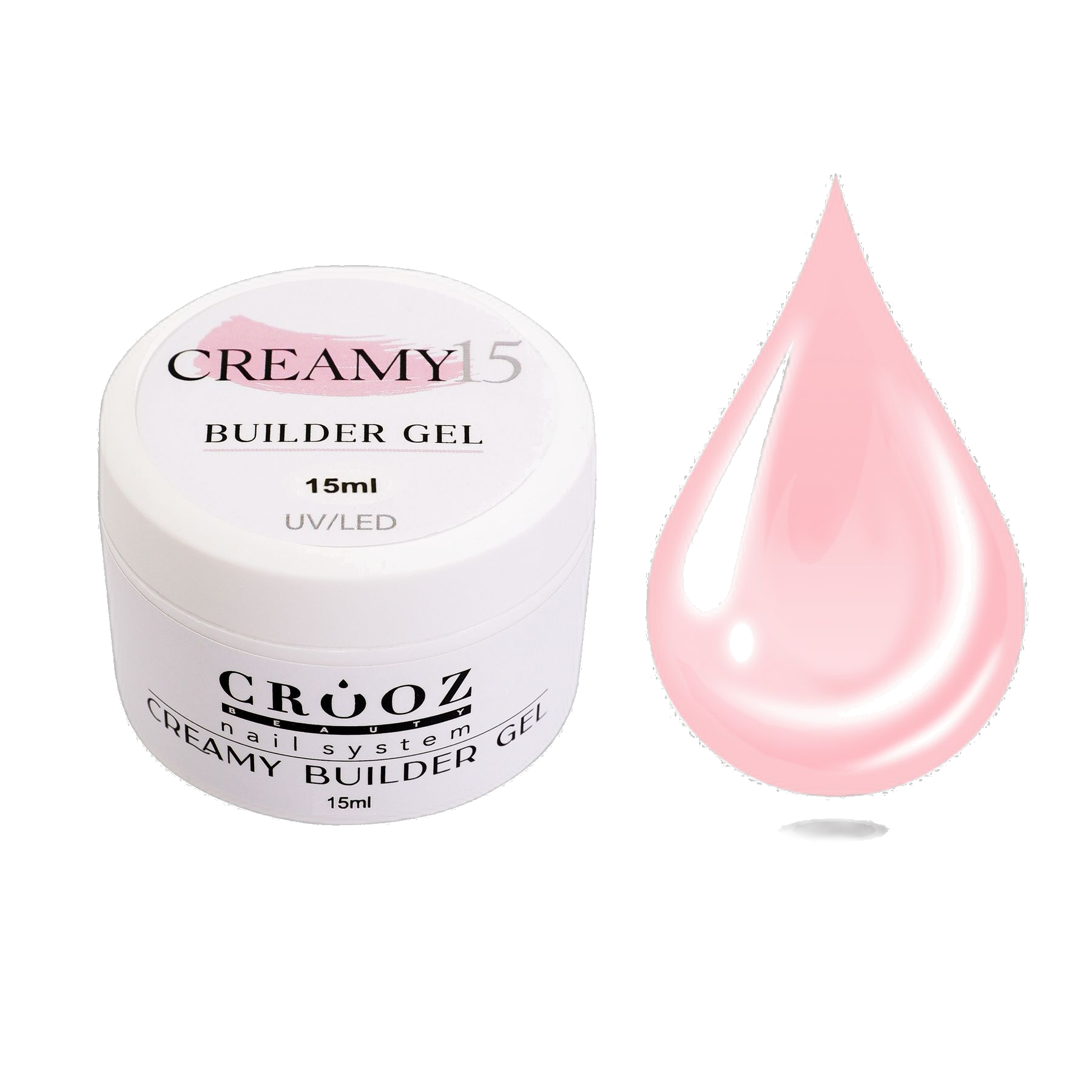 Crooz Гель для нарощування Creamy Builder gel 15 купити за 219 UAH грн — професійні матеріали в CROOZ 15 мл