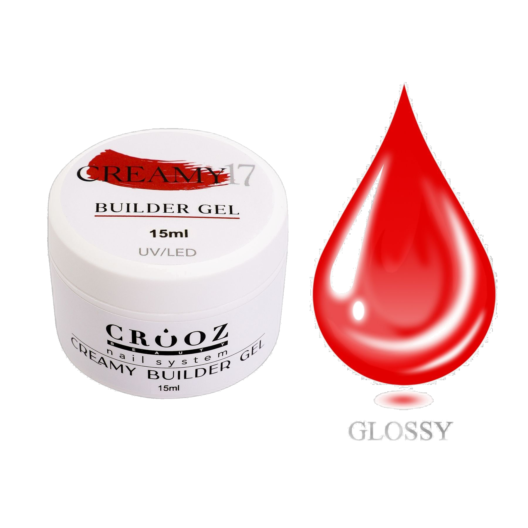 Crooz Гель для нарощування Creamy Builder gel 17 купити за 219 UAH грн — професійні матеріали в CROOZ 15 мл