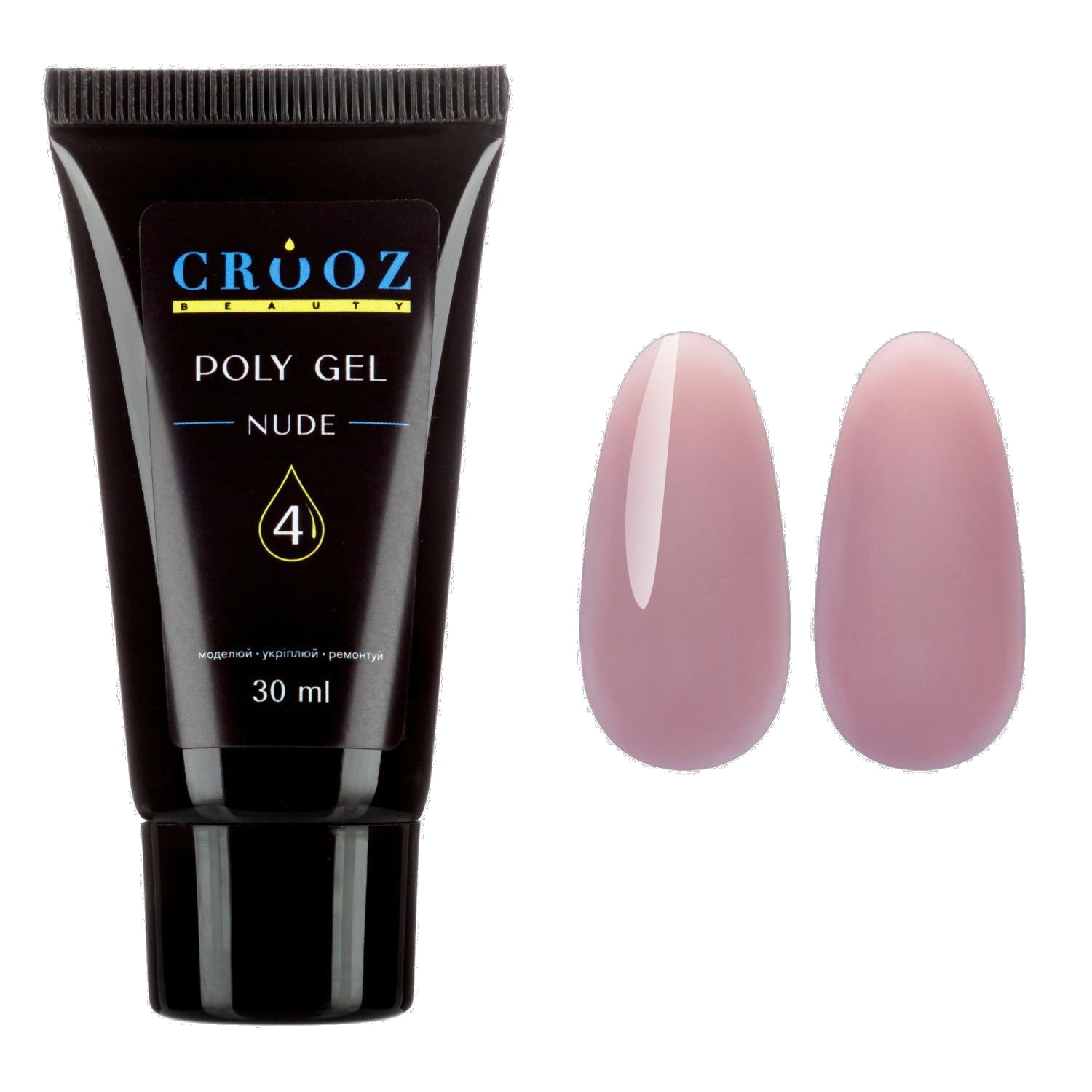 Crooz Полігель PolyGel 4 Nude купити за 260 UAH грн — професійні матеріали в CROOZ