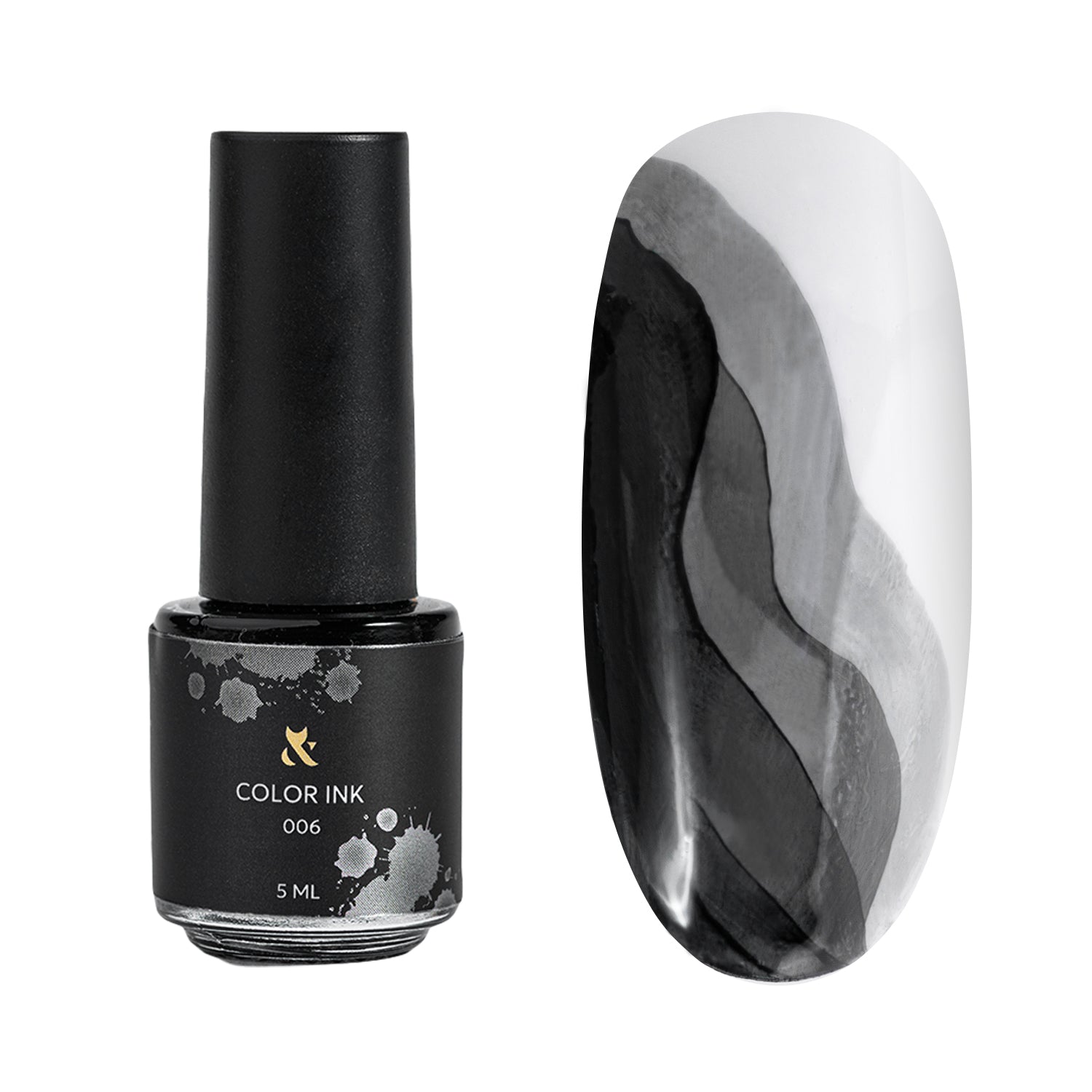 F.O.X Color Ink 006 Black — чорнило для дизайну, 5 мл
