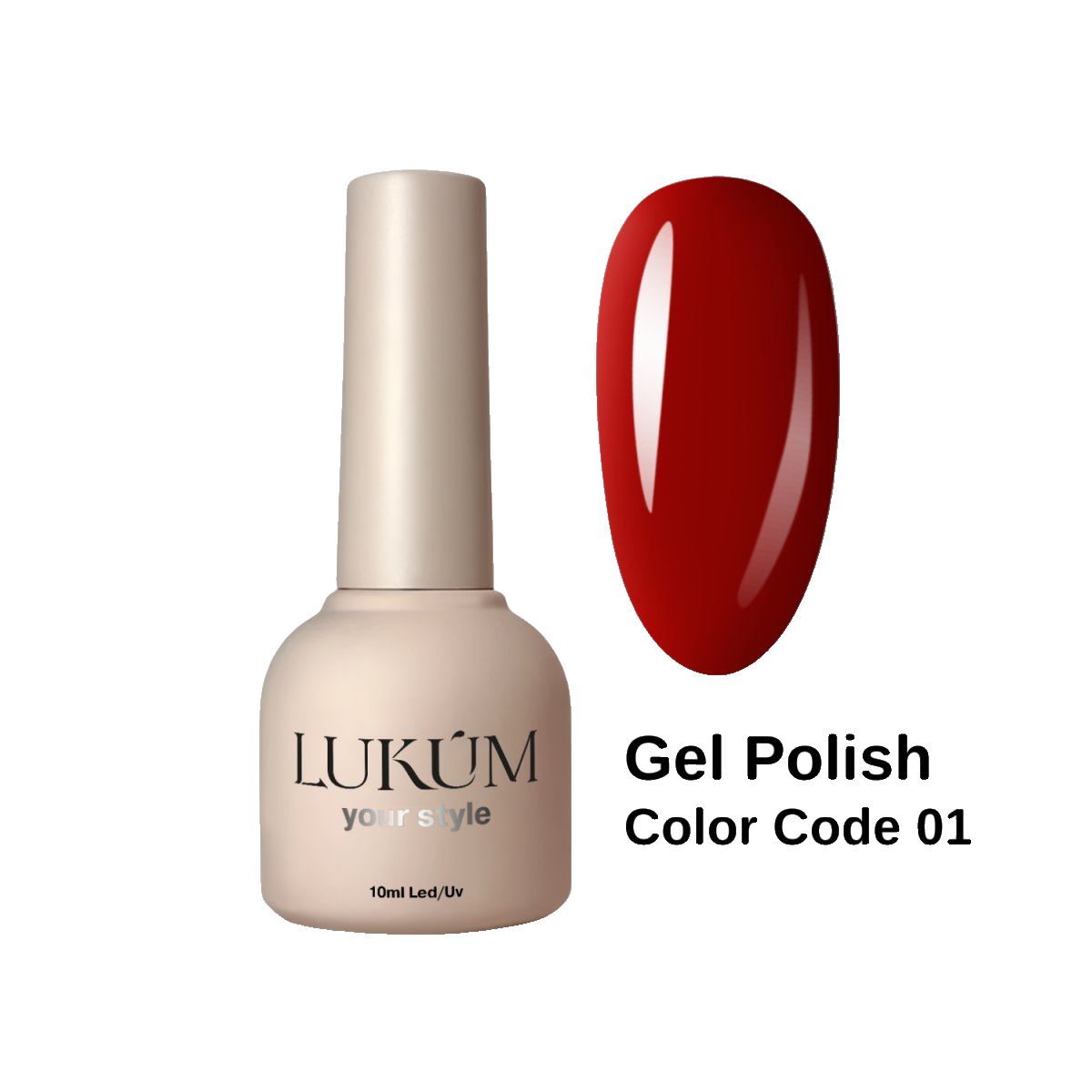 Lukum Color Code Gel Polish 01, 10 мл