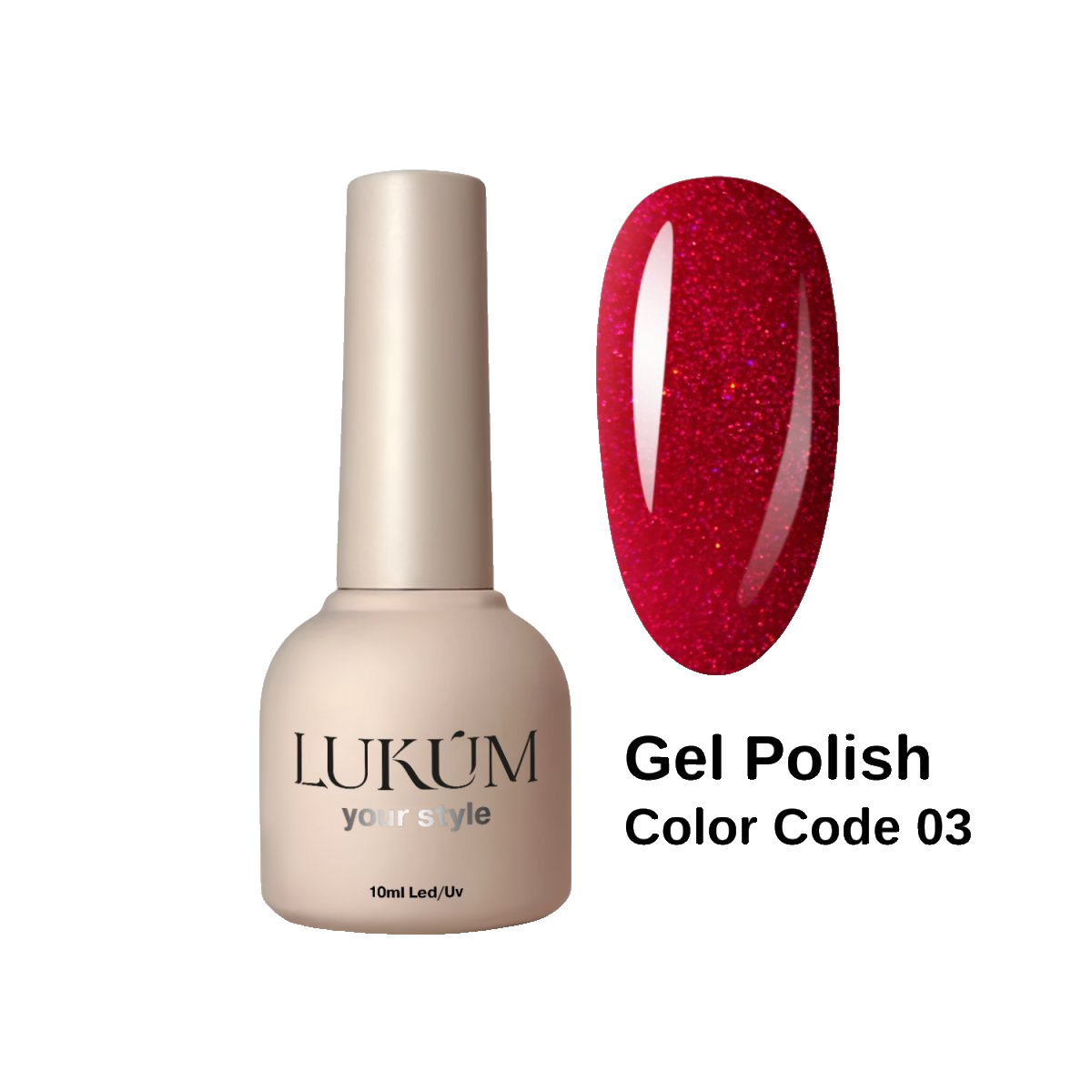 Lukum Color Code Gel Polish 03, 10 мл