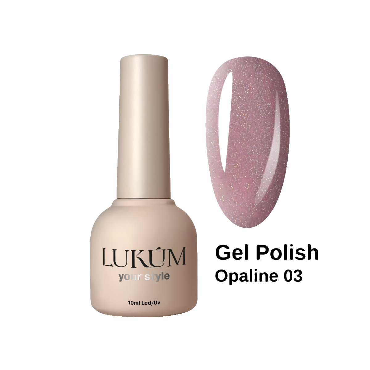 Lukum Opaline Gel Polish 03, 10 мл