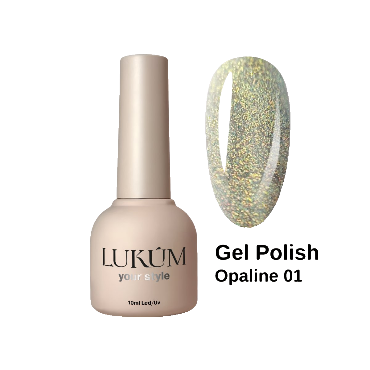 Lukum Opaline Gel Polish 01, 10 мл