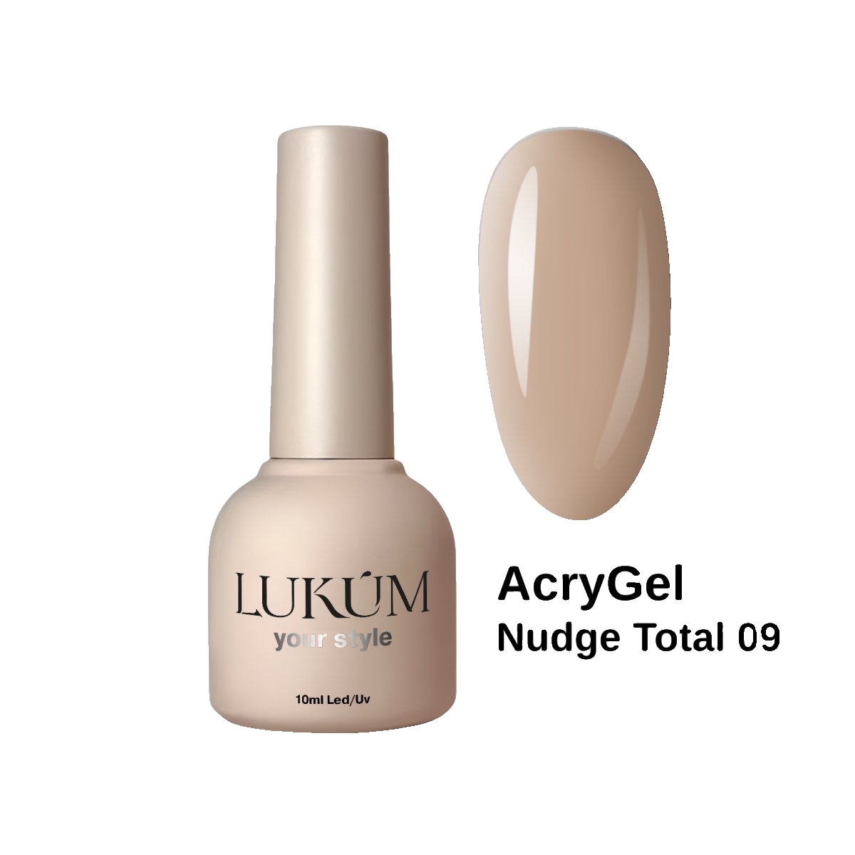Lukum Nudge Total AcryGel 09 , 10 ml