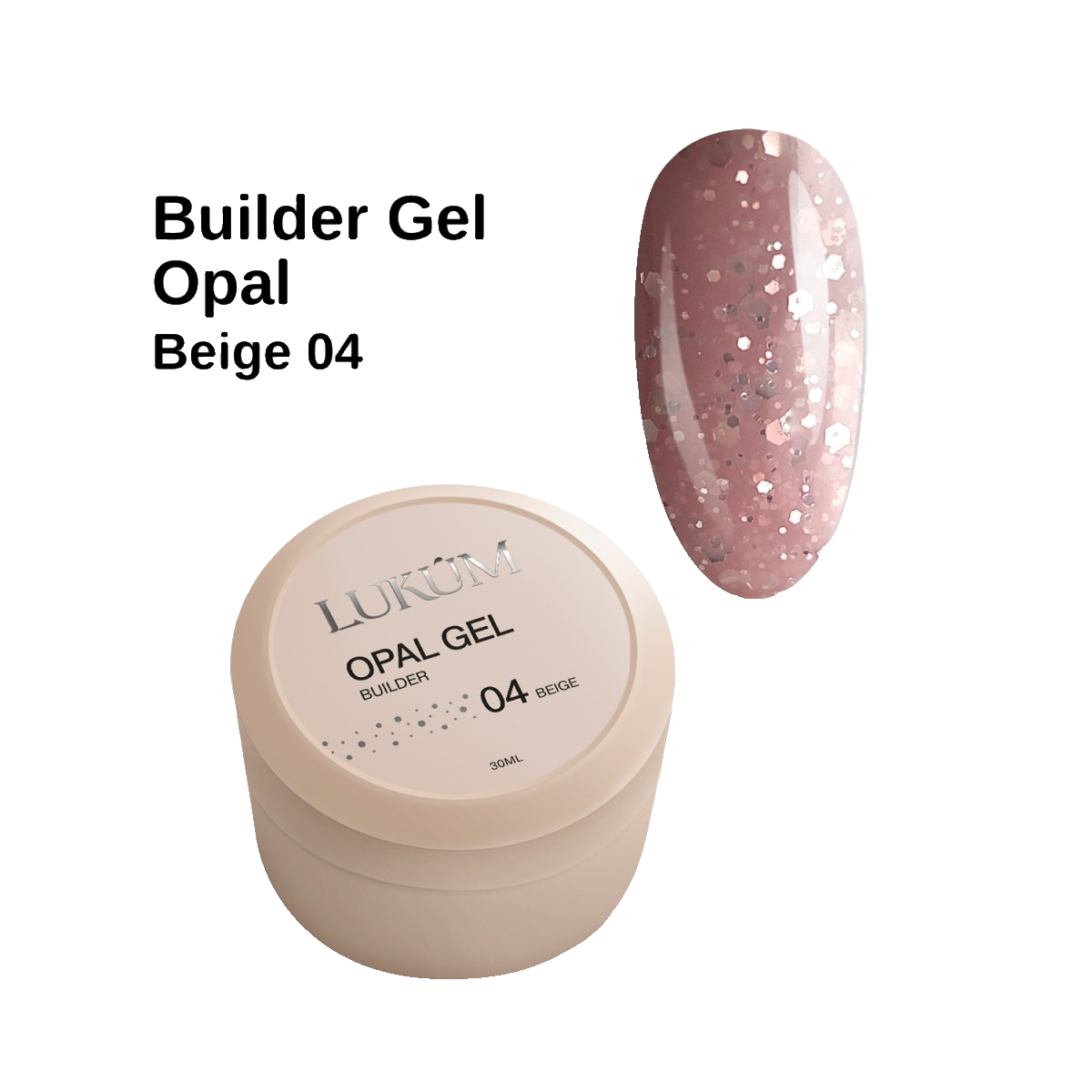Lukum Opal Builder Gel 04, 15 ml (Beige )
