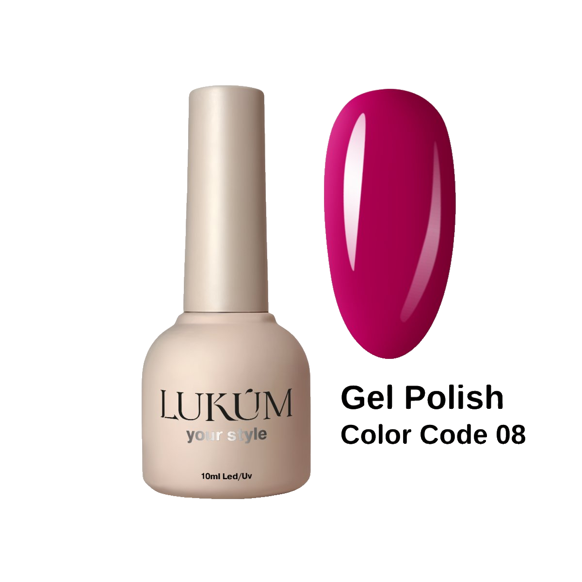 Lukum Color Code Gel Polish 08, 10 мл