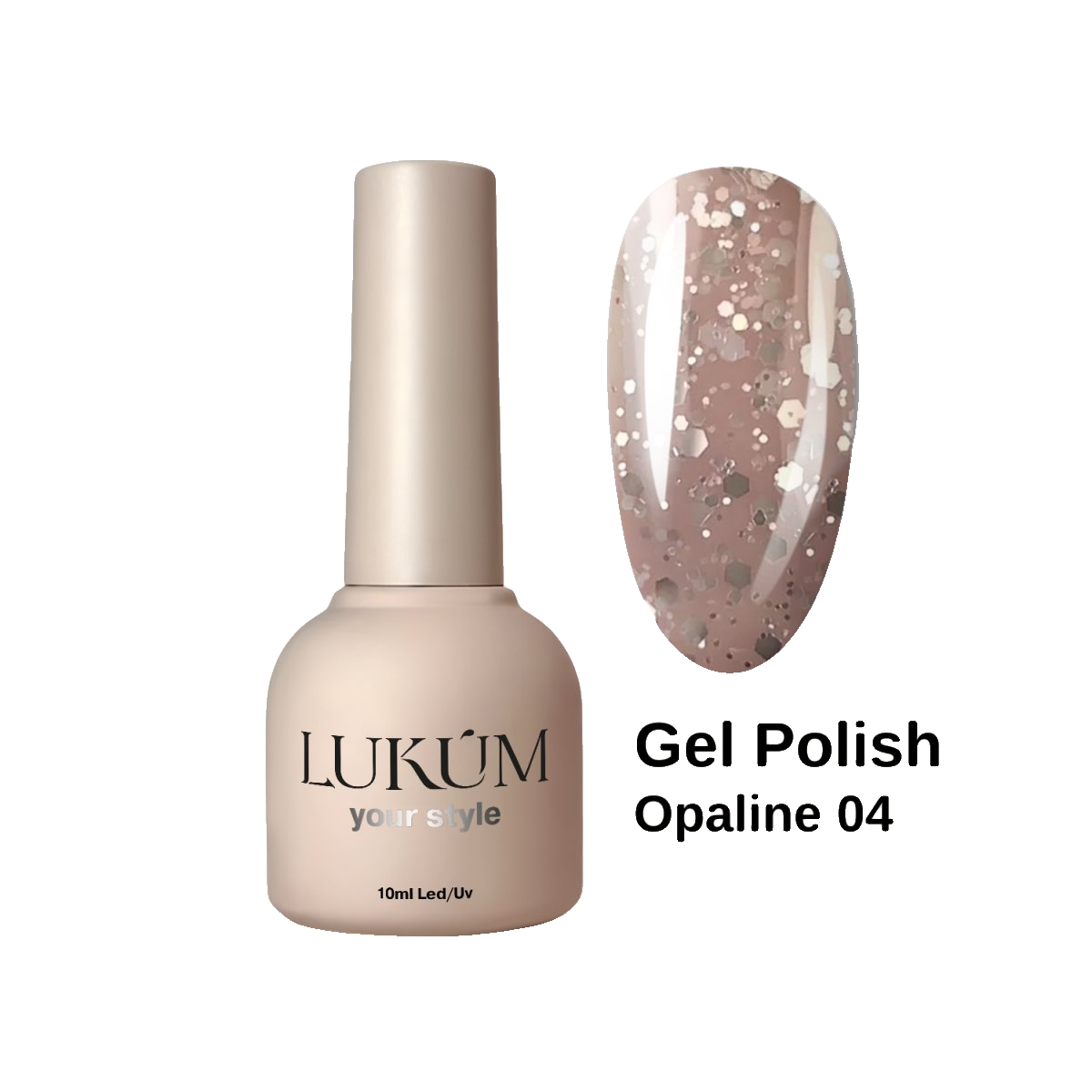 Lukum Opaline Gel Polish 04, 10 мл