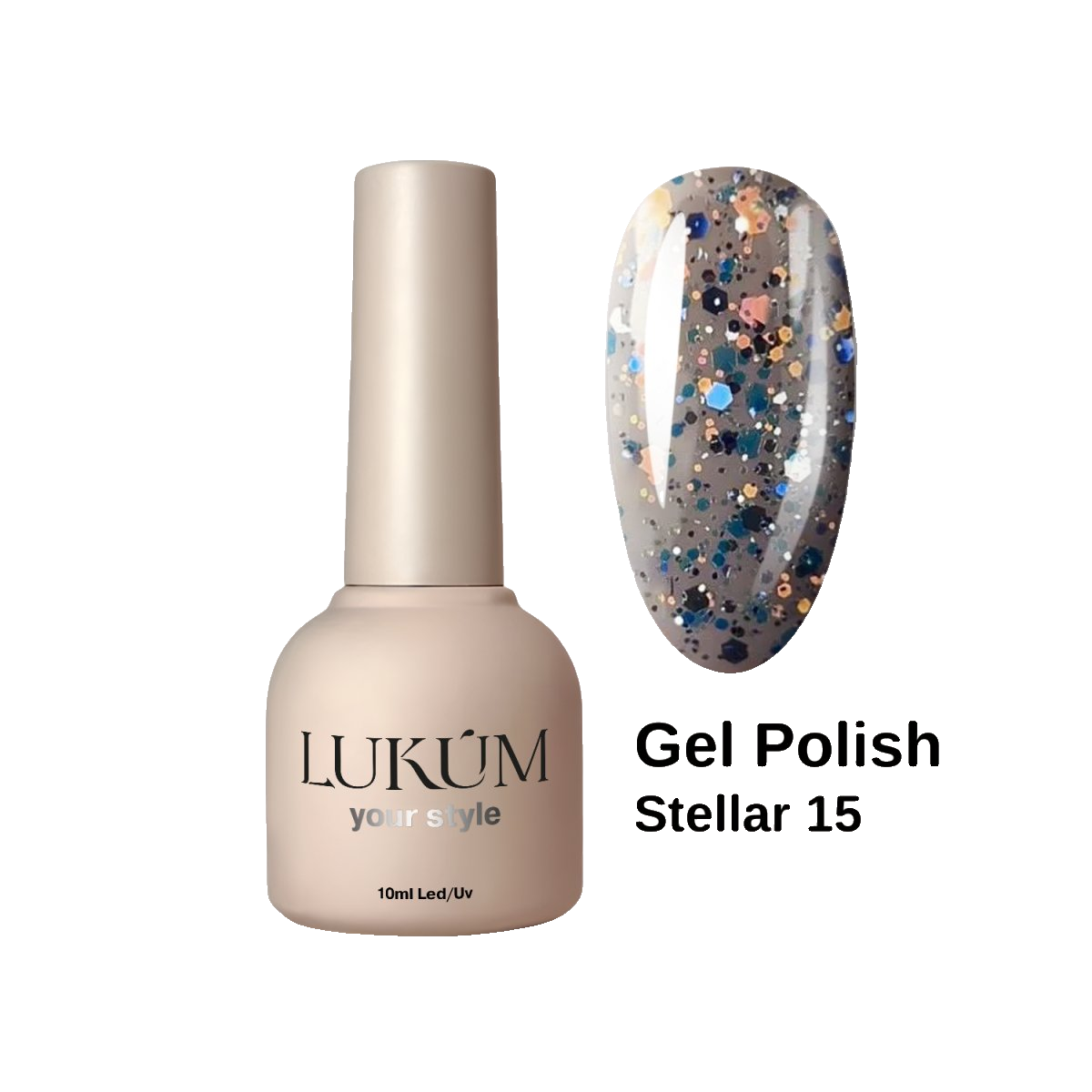 Lukum Stellar Gel Polish 15, 10 мл