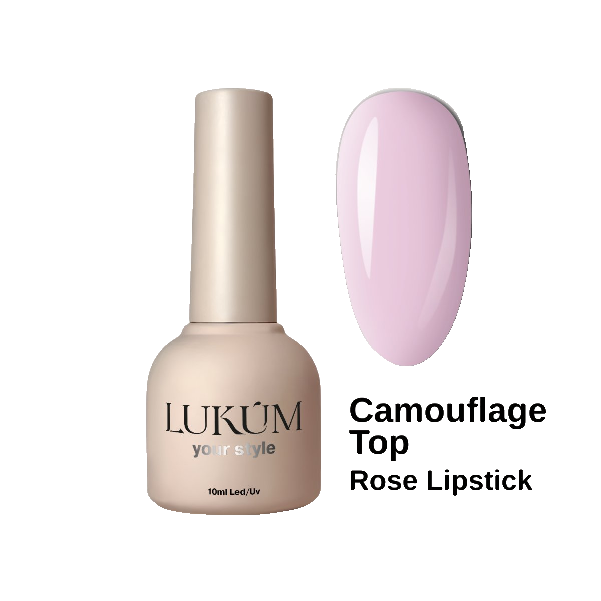 Lukum Camouflage Top, 10 мл (Lipstick Rose)