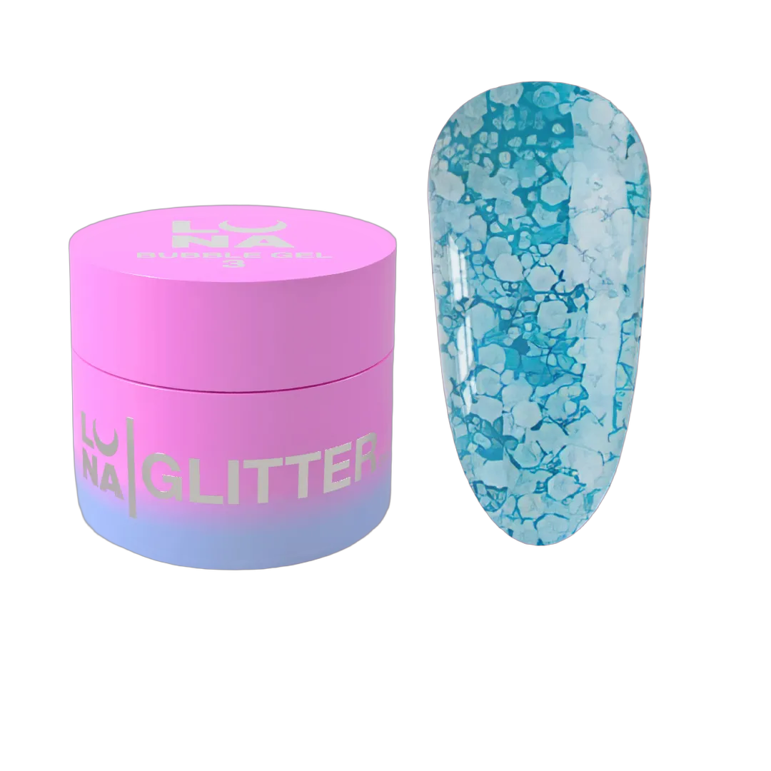 Блискітки для нігтів Bubble Gel №3 5ml