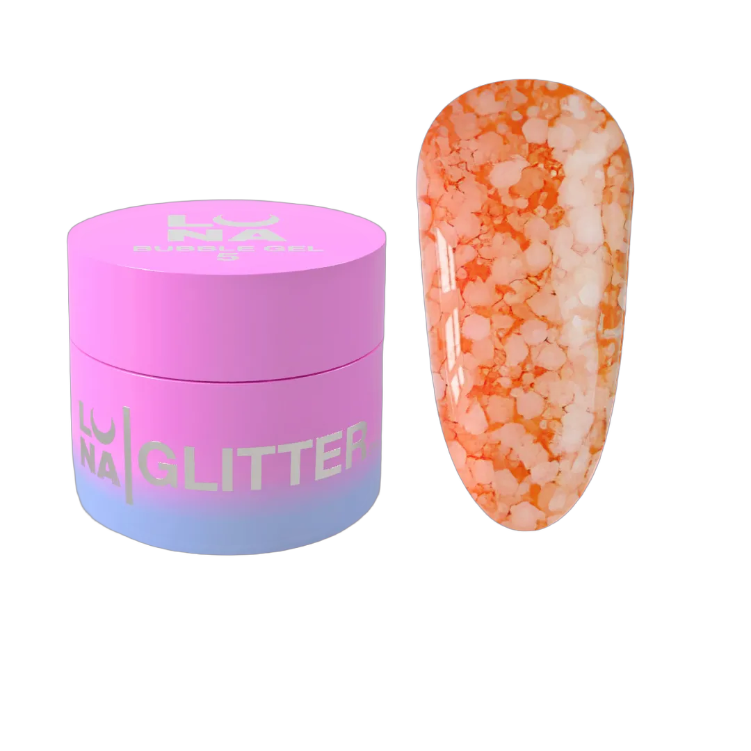 Блискітки для нігтів Bubble Gel №5 5ml
