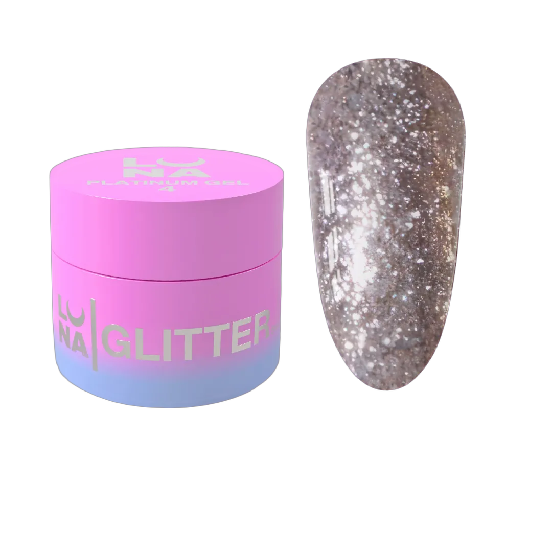Блискітки для нігтів Platinum Gel №4 5ml