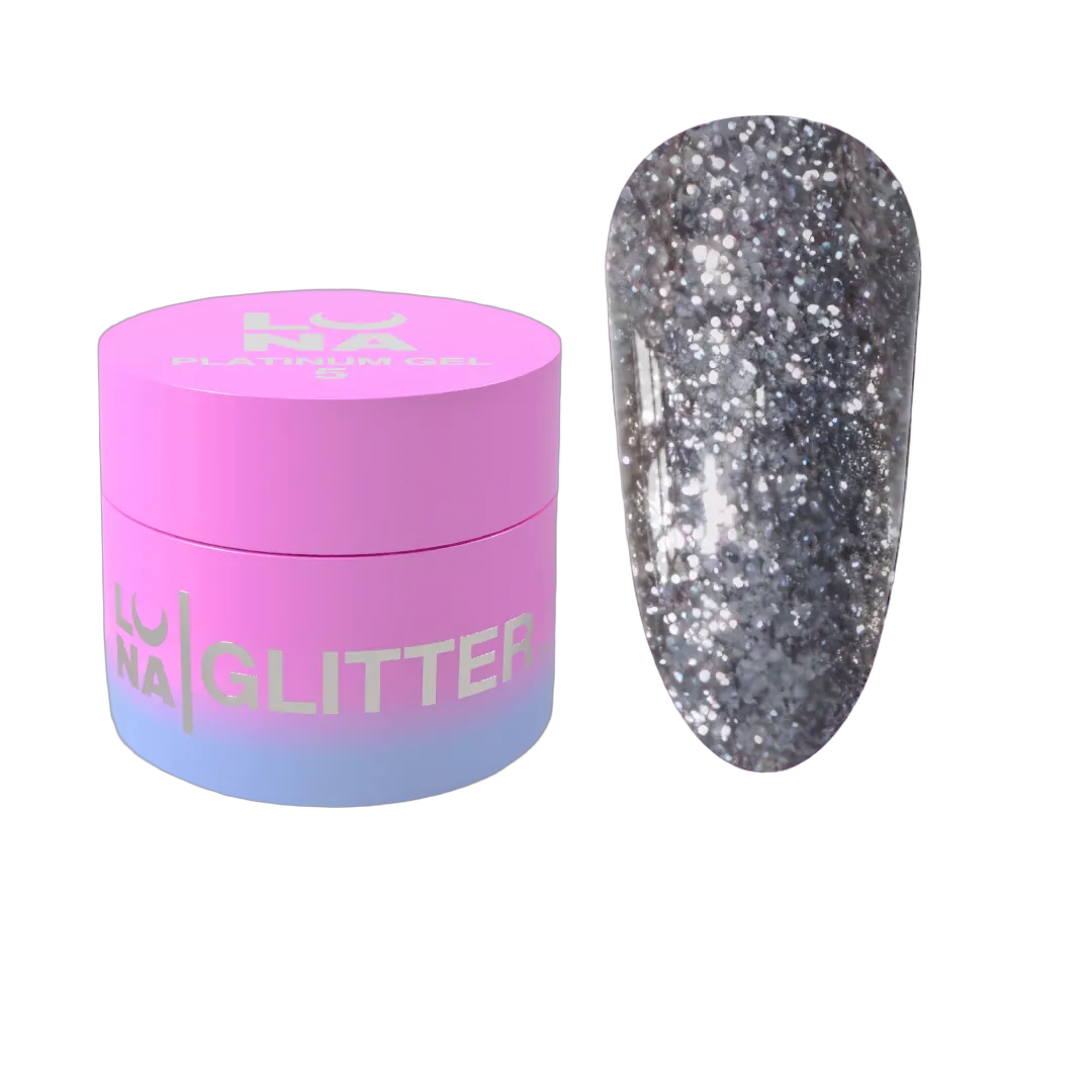 Блискітки для нігтів Platinum Gel №5 5ml