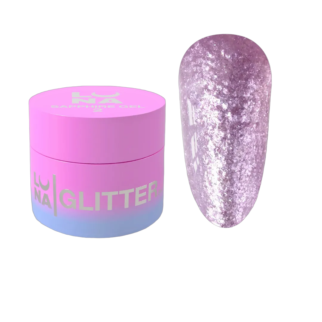 Блискітки для нігтів Sapphire Gel №2 5ml
