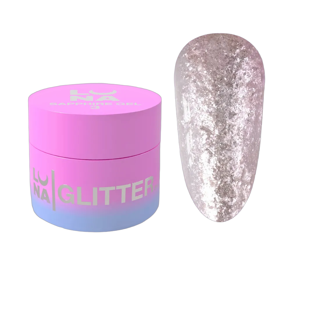 Блискітки для нігтів Sapphire Gel №3 5ml
