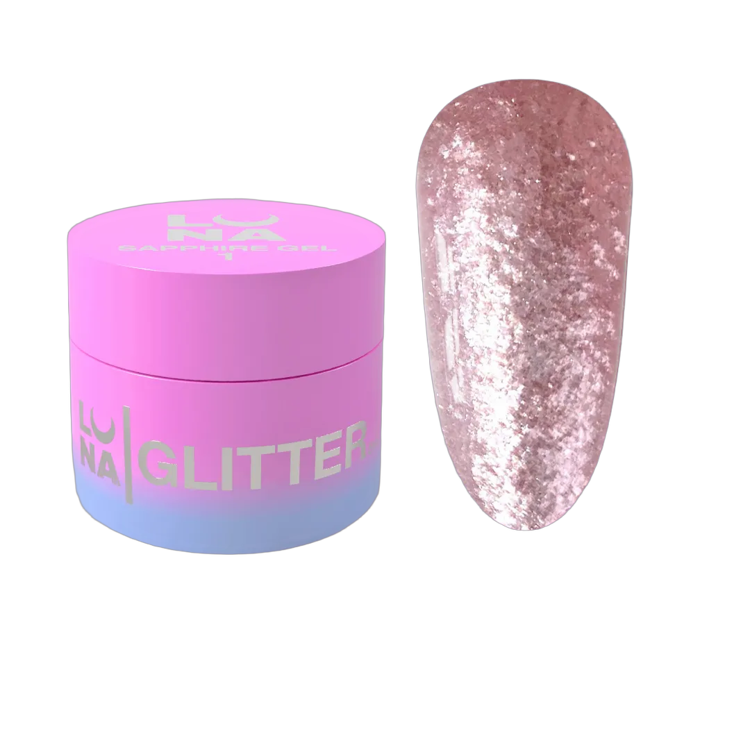 Блискітки для нігтів Sapphire Gel №1 5ml