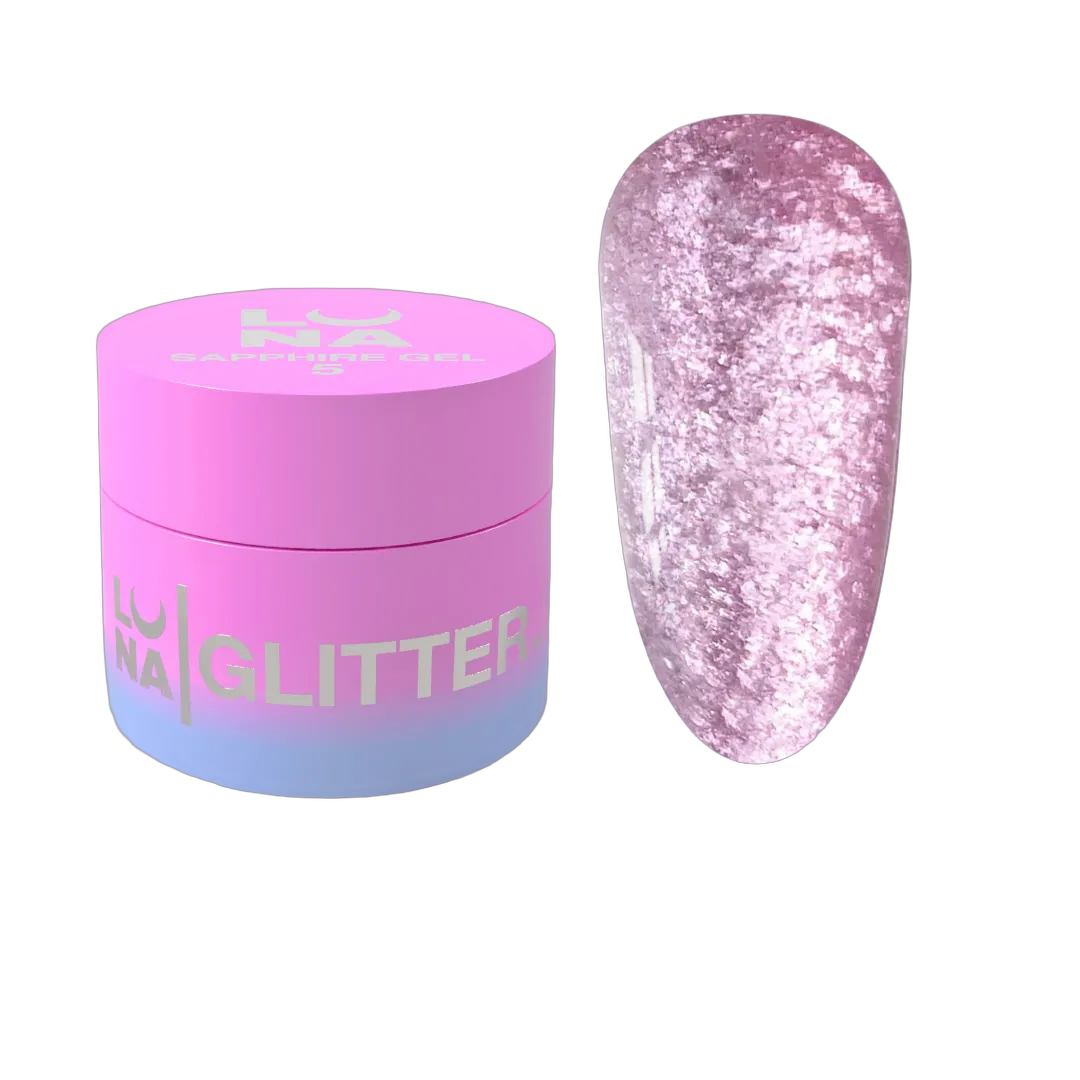 Блискітки для нігтів Sapphire Gel №5 5ml
