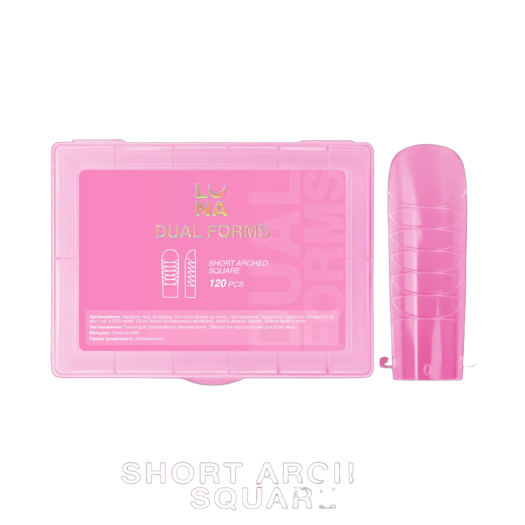 Верхні форми для нарощування Short Arched Square