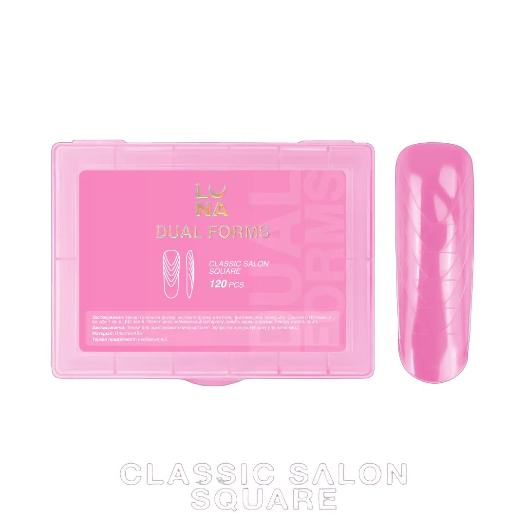Верхні форми для нарощування Classic Salon Square