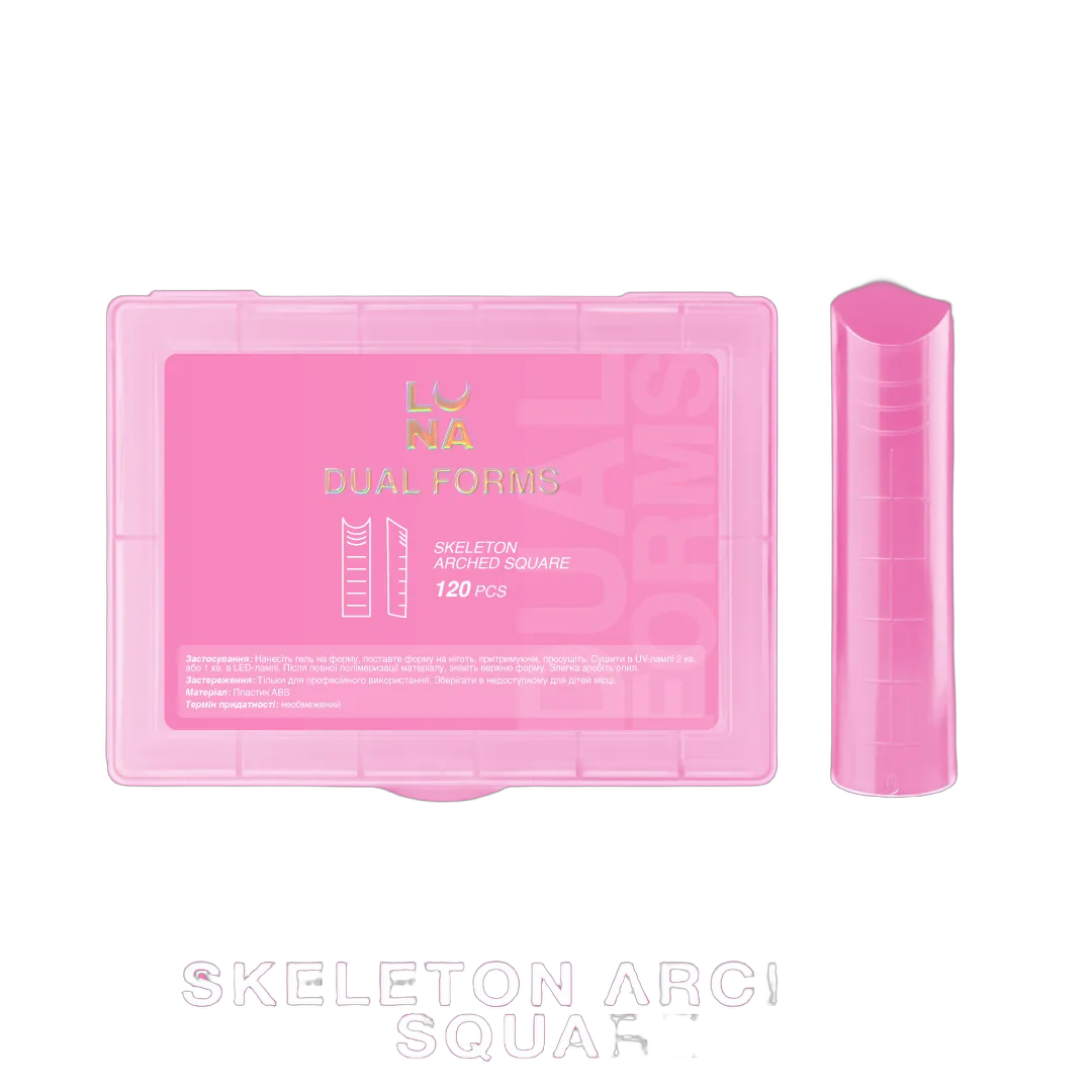 Верхні форми для нарощування Skeleton Arched Square