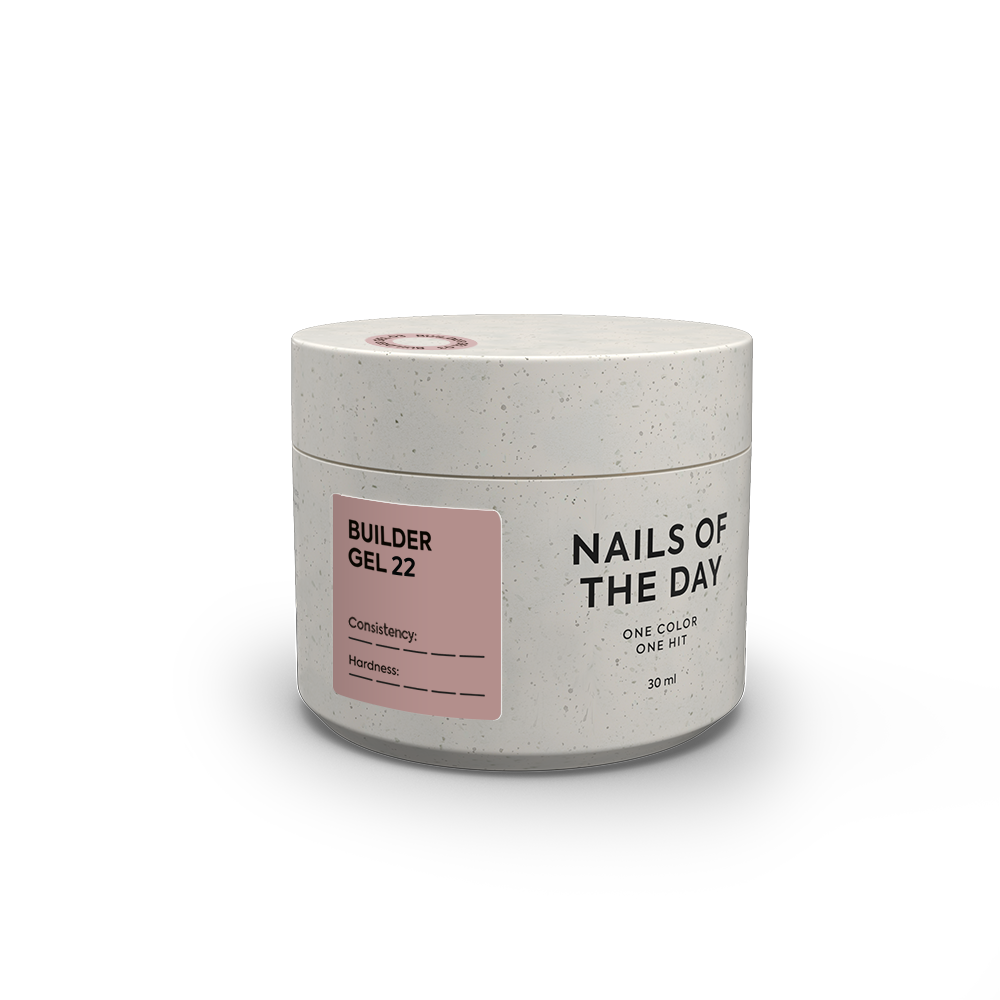 NAILSOFTHEDAY Builder Gel 22 — нюдовий гель для нарощування нігтів, 30 мл
