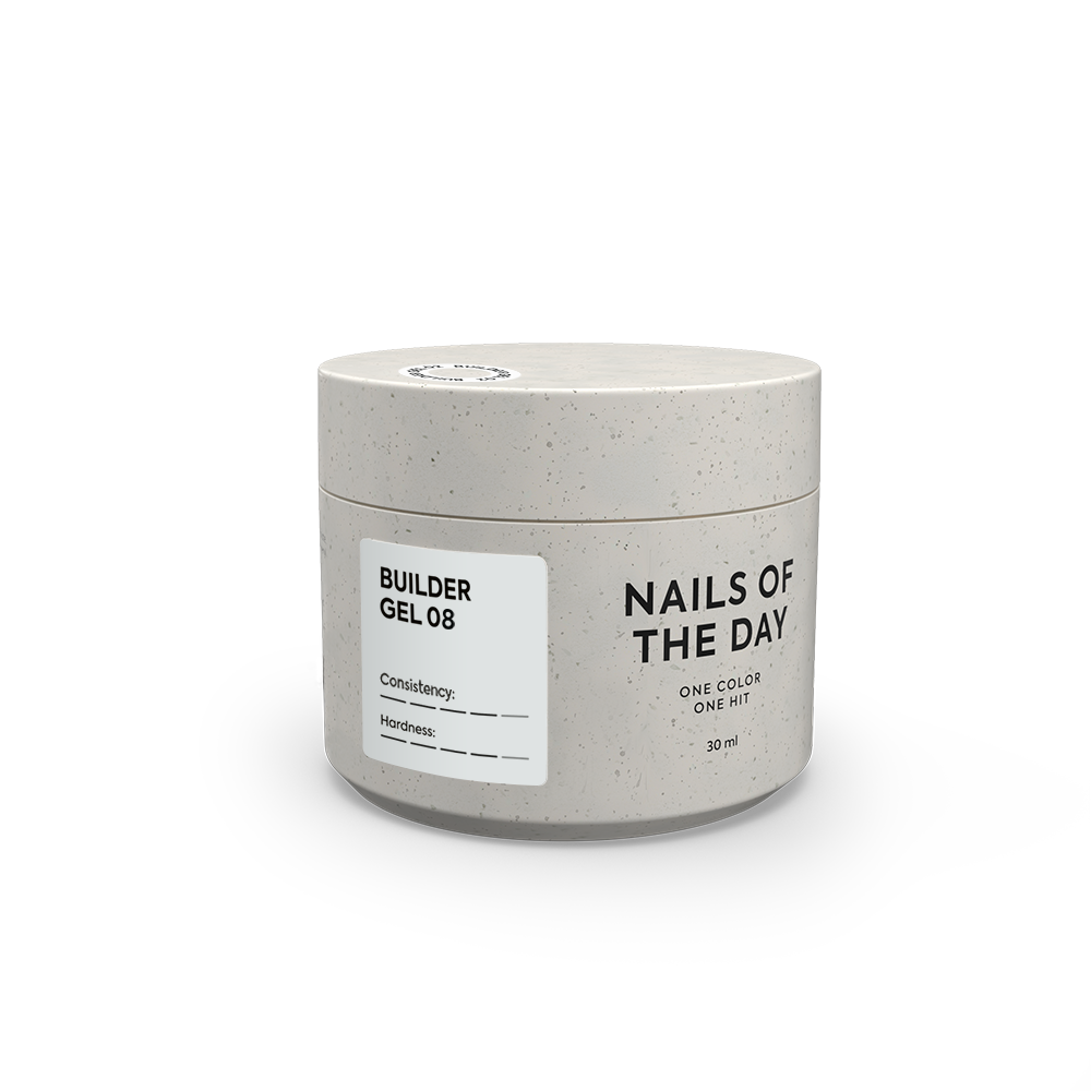 NAILSOFTHEDAY Builder Gel 08 — молочний гель для нарощування нігтів, 30 мл