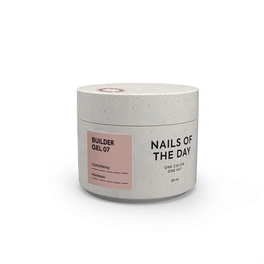 NAILSOFTHEDAY Builder Gel 07 — коричневий гель для нарощування нігтів, 30 мл