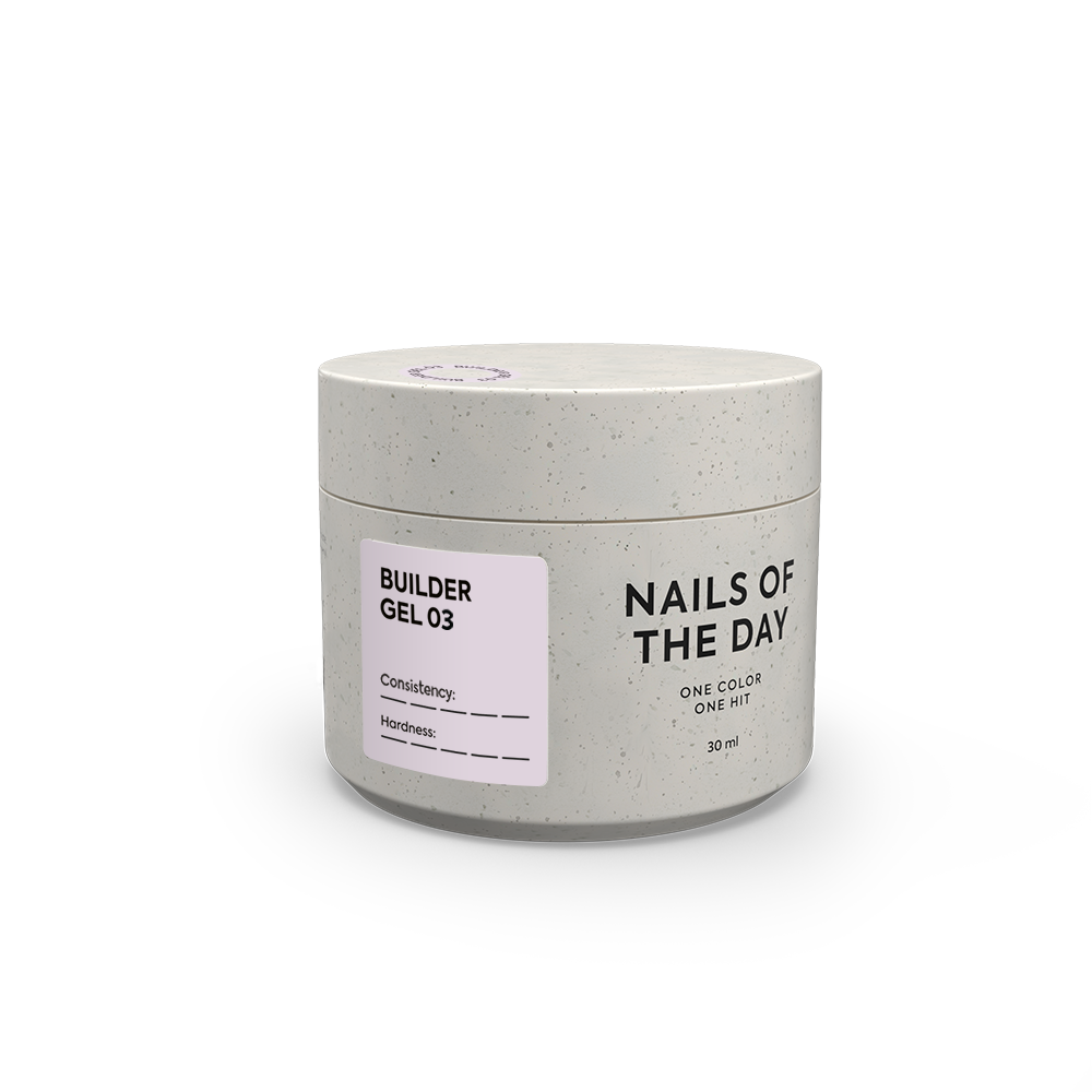 NAILSOFTHEDAY Builder Gel 03 — ніжно–рожевий гель для нарощування нігтів, 30 мл