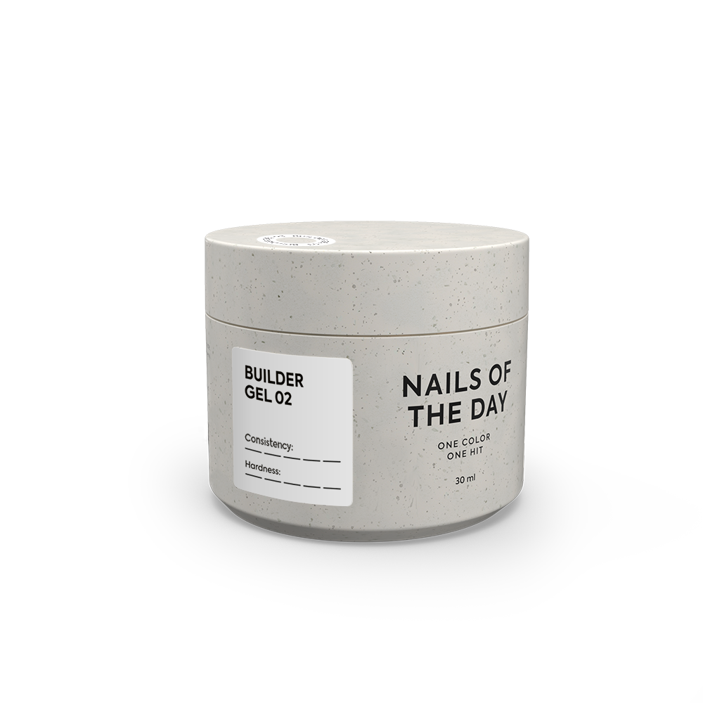 NAILSOFTHEDAY Builder Gel 02 — біло–молочний гель для нарощування нігтів, 30 мл