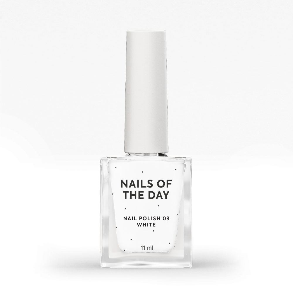 NAILSOFTHEDAY Nail Polish 03 White — білий лак для нігтів, 11 мл