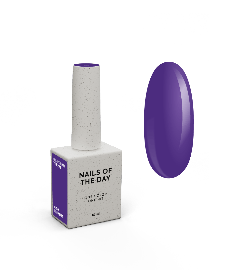 NAILSOFTHEDAY Gel Polish Vibe 293 — яскраво-фіолетовий гель-лак, 10 мл