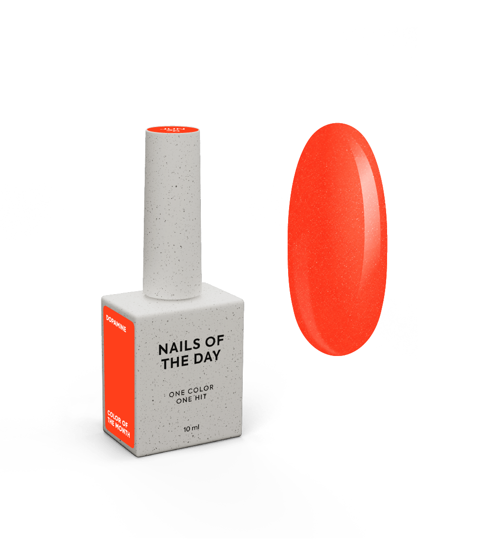 NAILSOFTHEDAY Color of the month June 2026 Dopamine — малиново-оранжевий, 10 мл
