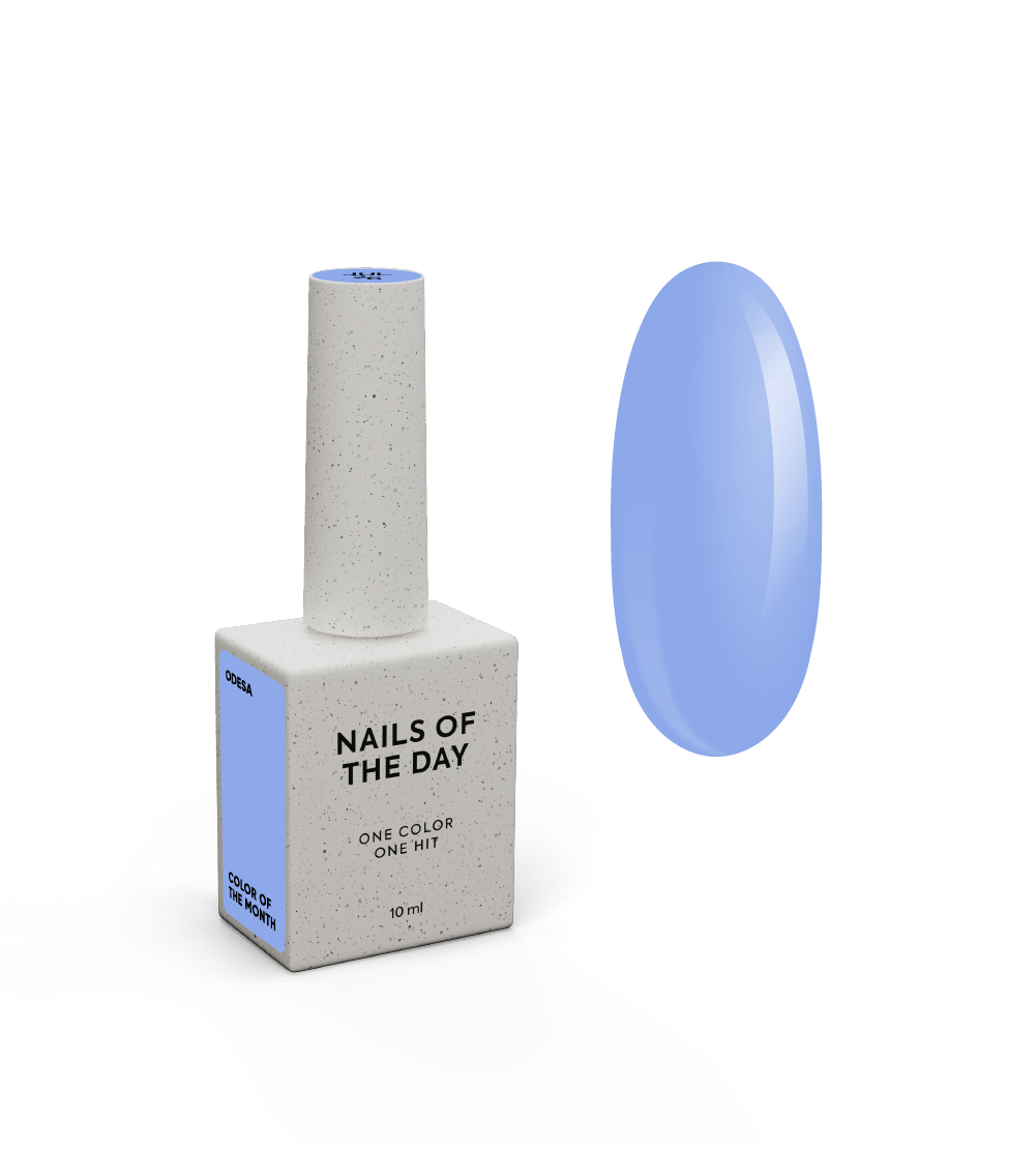 NAILSOFTHEDAY Color of the month July 2026 Odesa — блакитний, що перекривається в один шар, 10 мл