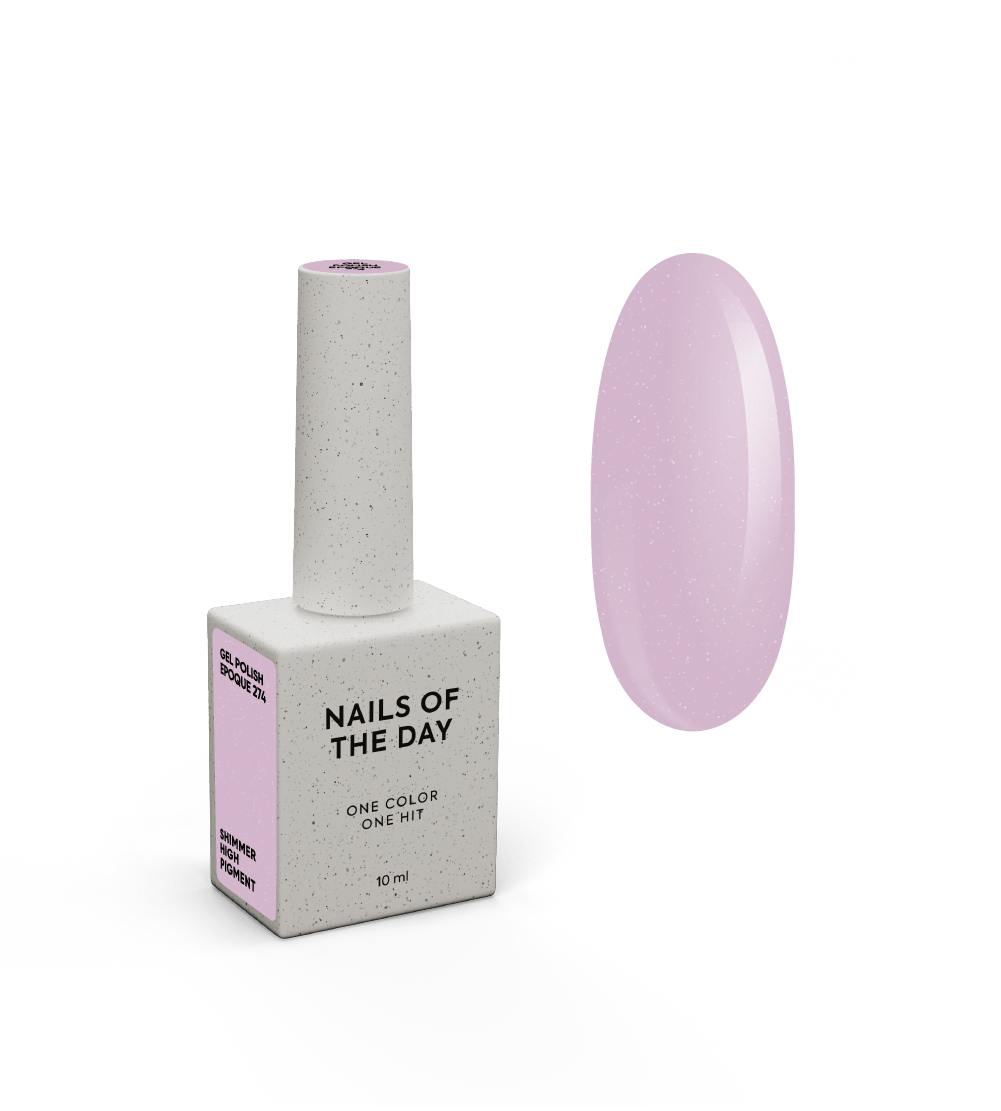 NAILSOFTHEDAY Gel Polish Epoque 274 — пудрово-ліловий із шиммером гель-лак, 10 мл
