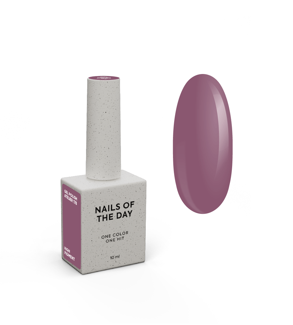 NAILSOFTHEDAY Gel Polish Atelier 178 — темний пильно-рожевий гель-лак, 10 мл