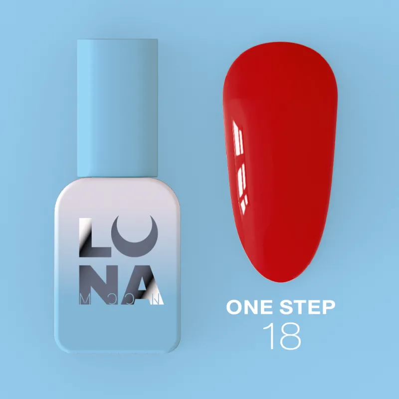 Однофазний гель лак для педикюру One step №18