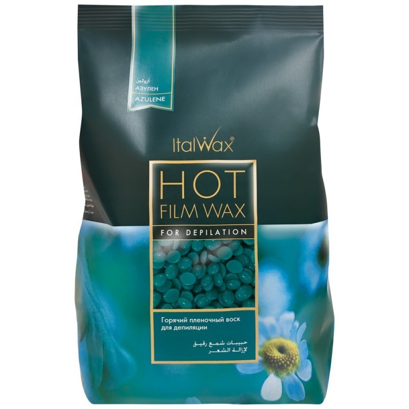 1 кг Італійського воску для депіляції ItalWax у гранулах. АЗУЛЕН